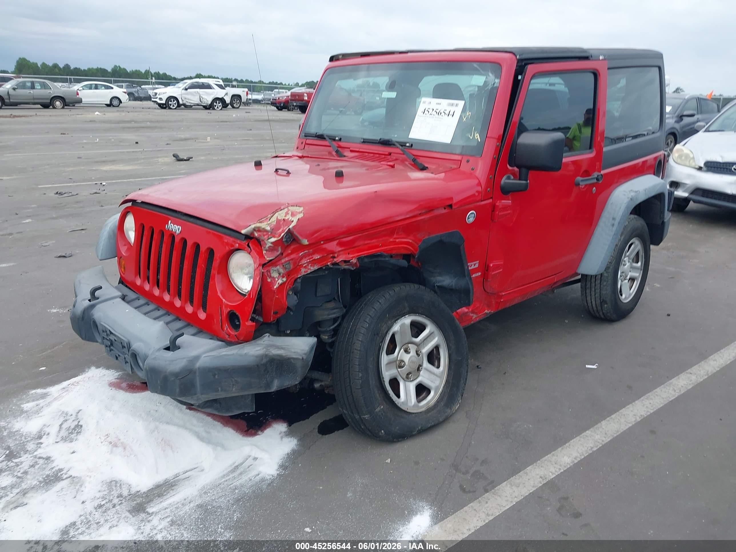 2011 Jeep Wrangler Sport Красный vin: 1J4AA2D19BL636413