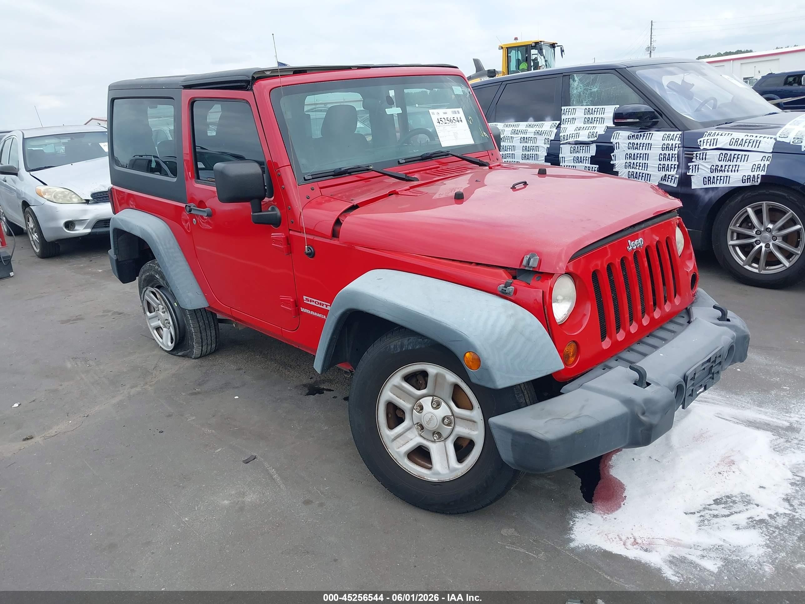 2011 Jeep Wrangler Sport Red vin: 1J4AA2D19BL636413