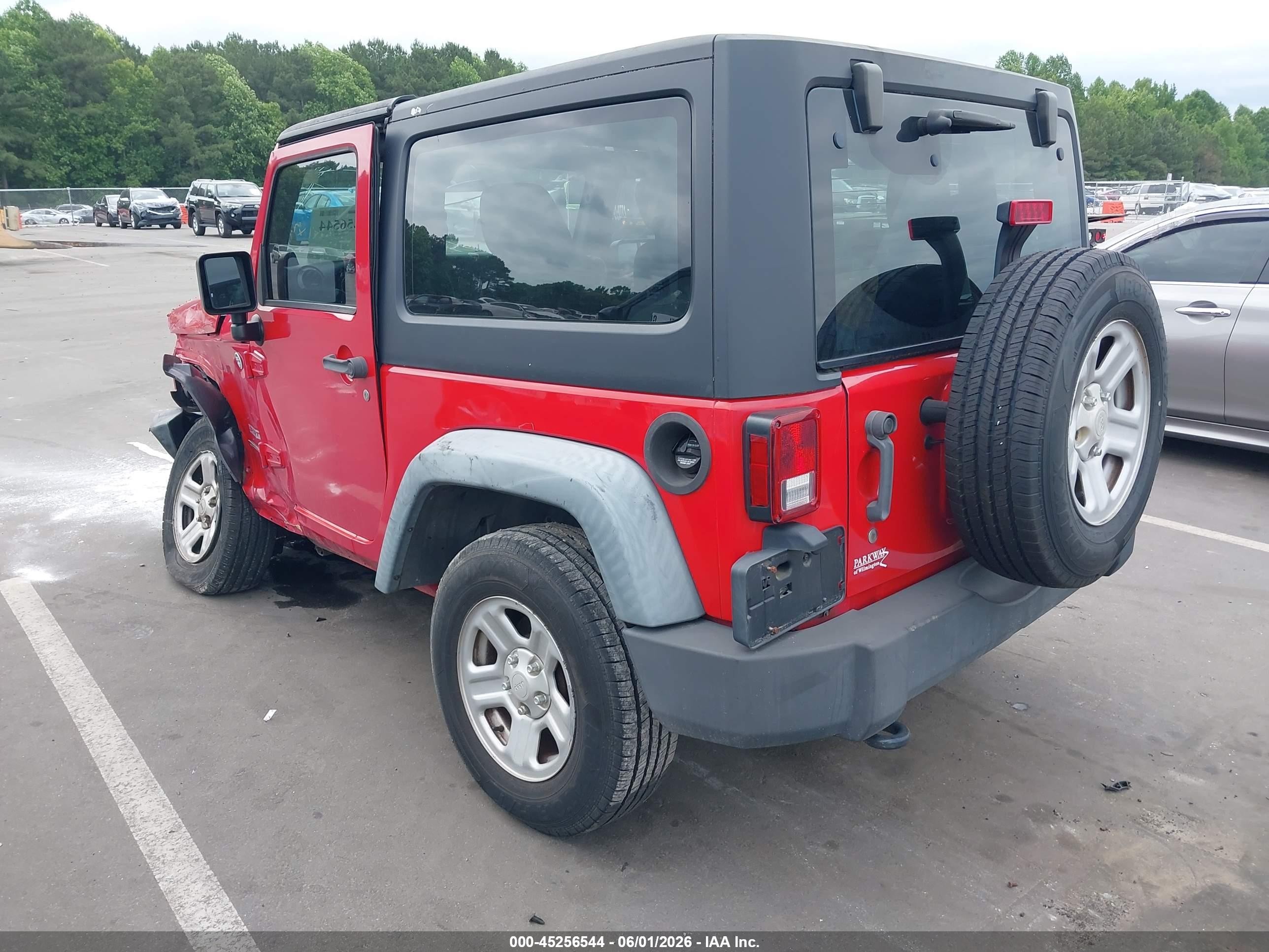 2011 Jeep Wrangler Sport Красный vin: 1J4AA2D19BL636413