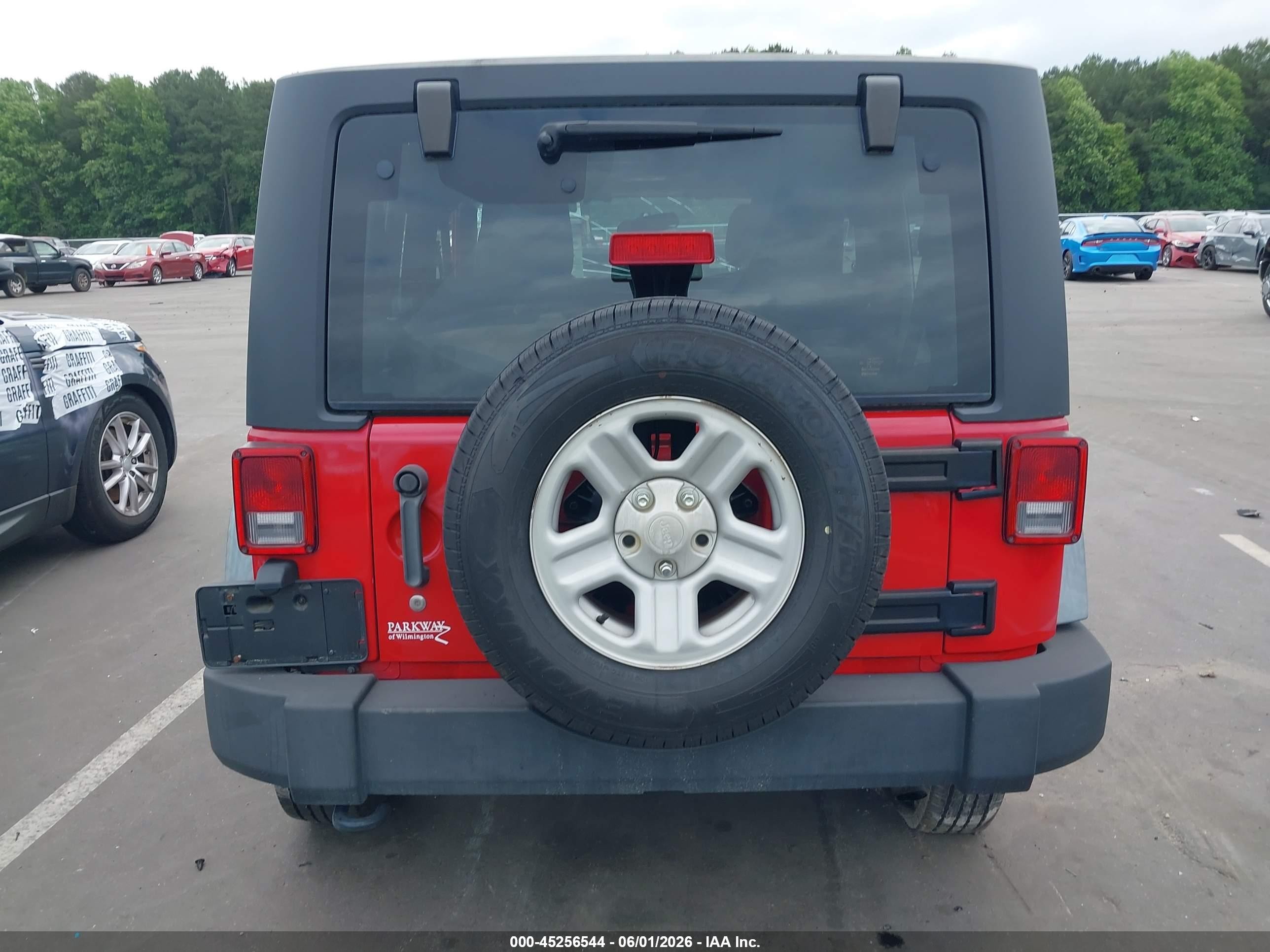 2011 Jeep Wrangler Sport Красный vin: 1J4AA2D19BL636413