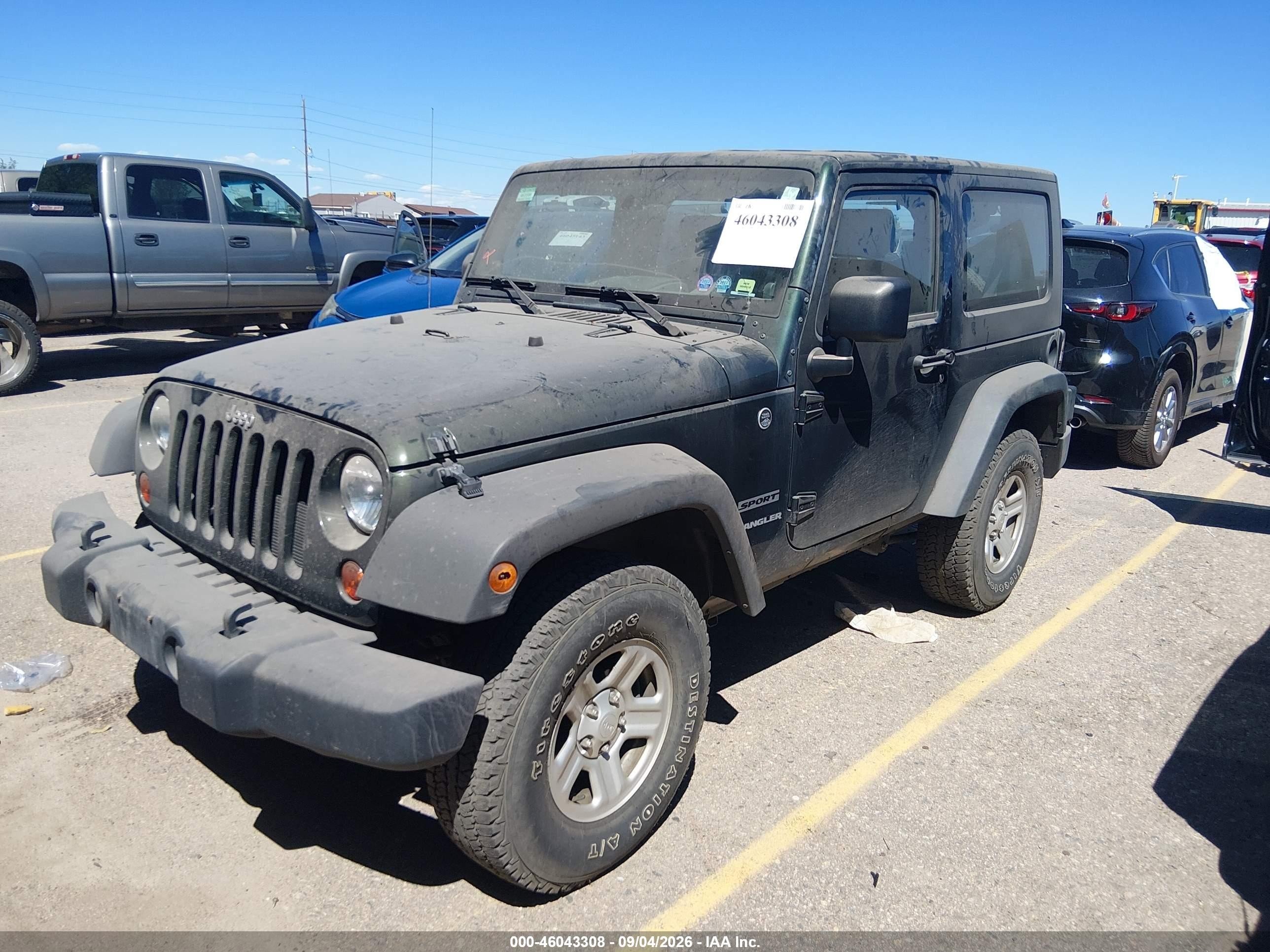 2010 Jeep Wrangler Sport Gray vin: 1J4AA2D1XAL151809