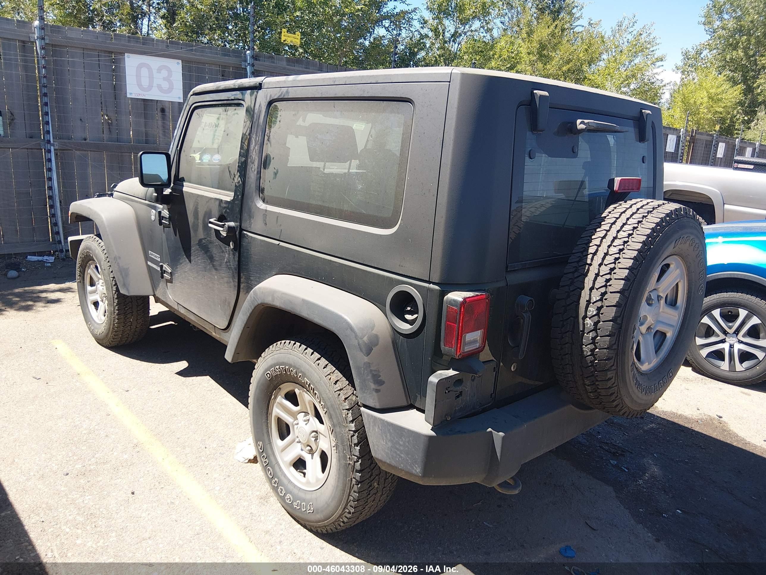 2010 Jeep Wrangler Sport Gray vin: 1J4AA2D1XAL151809