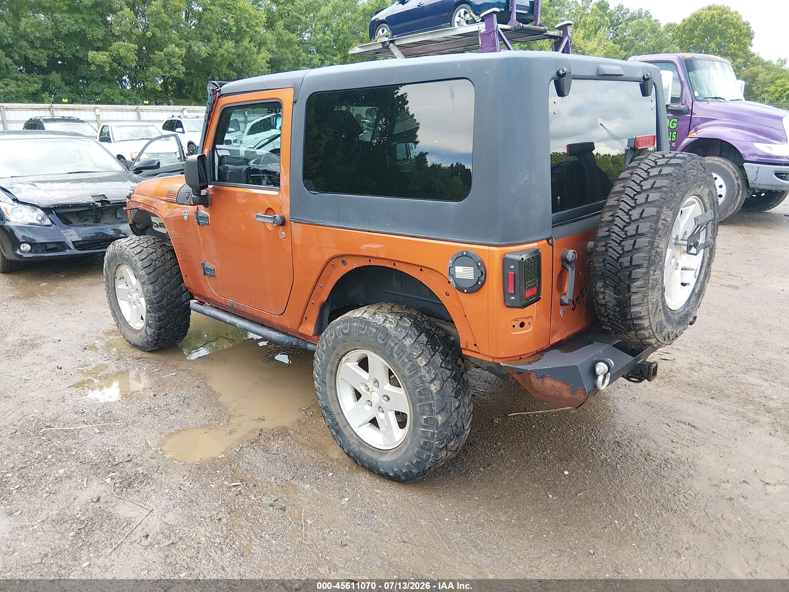 2010 Jeep Wrangler Sport Orange vin: 1J4AA2D1XAL211846