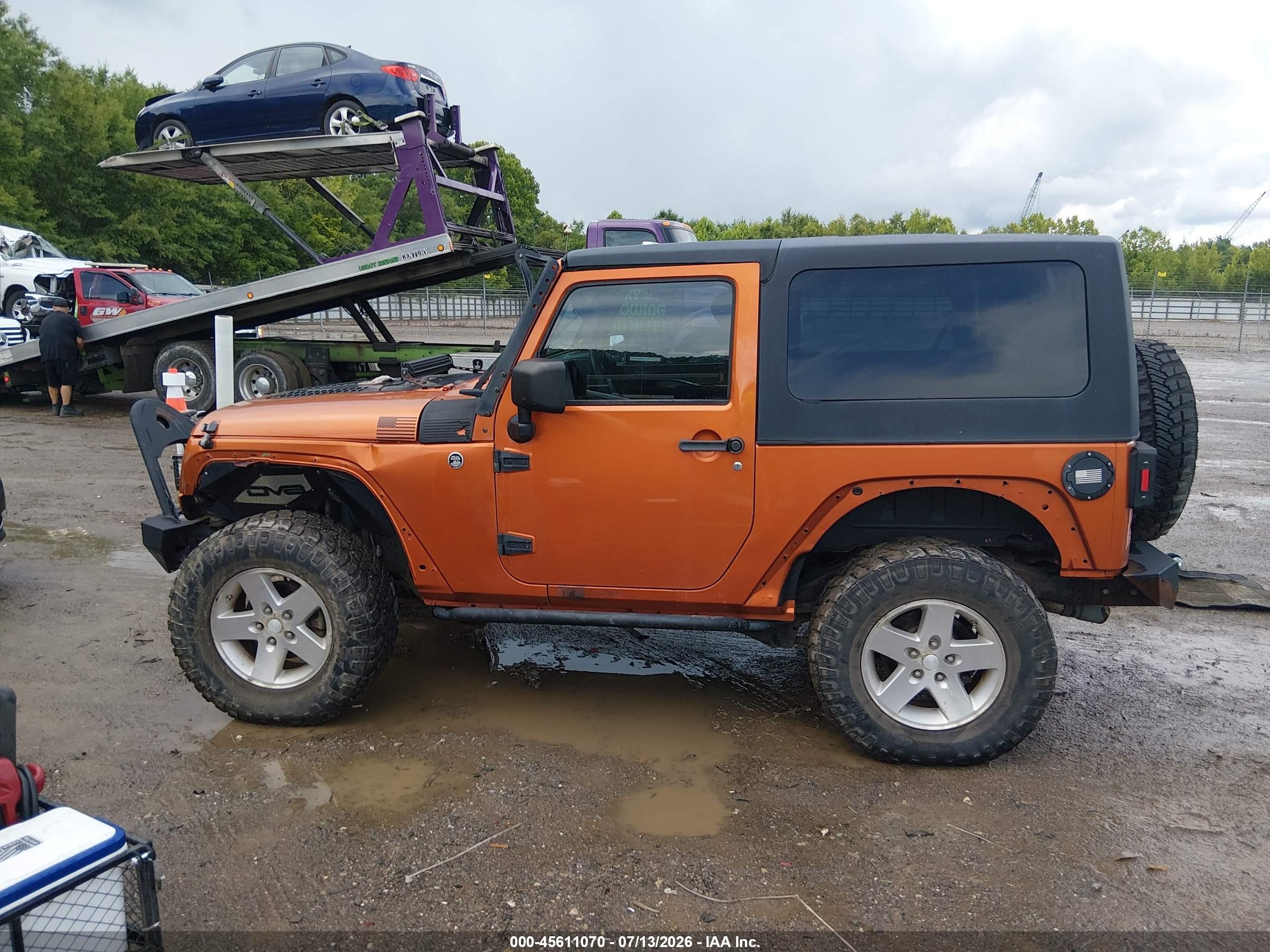 2010 Jeep Wrangler Sport Orange vin: 1J4AA2D1XAL211846