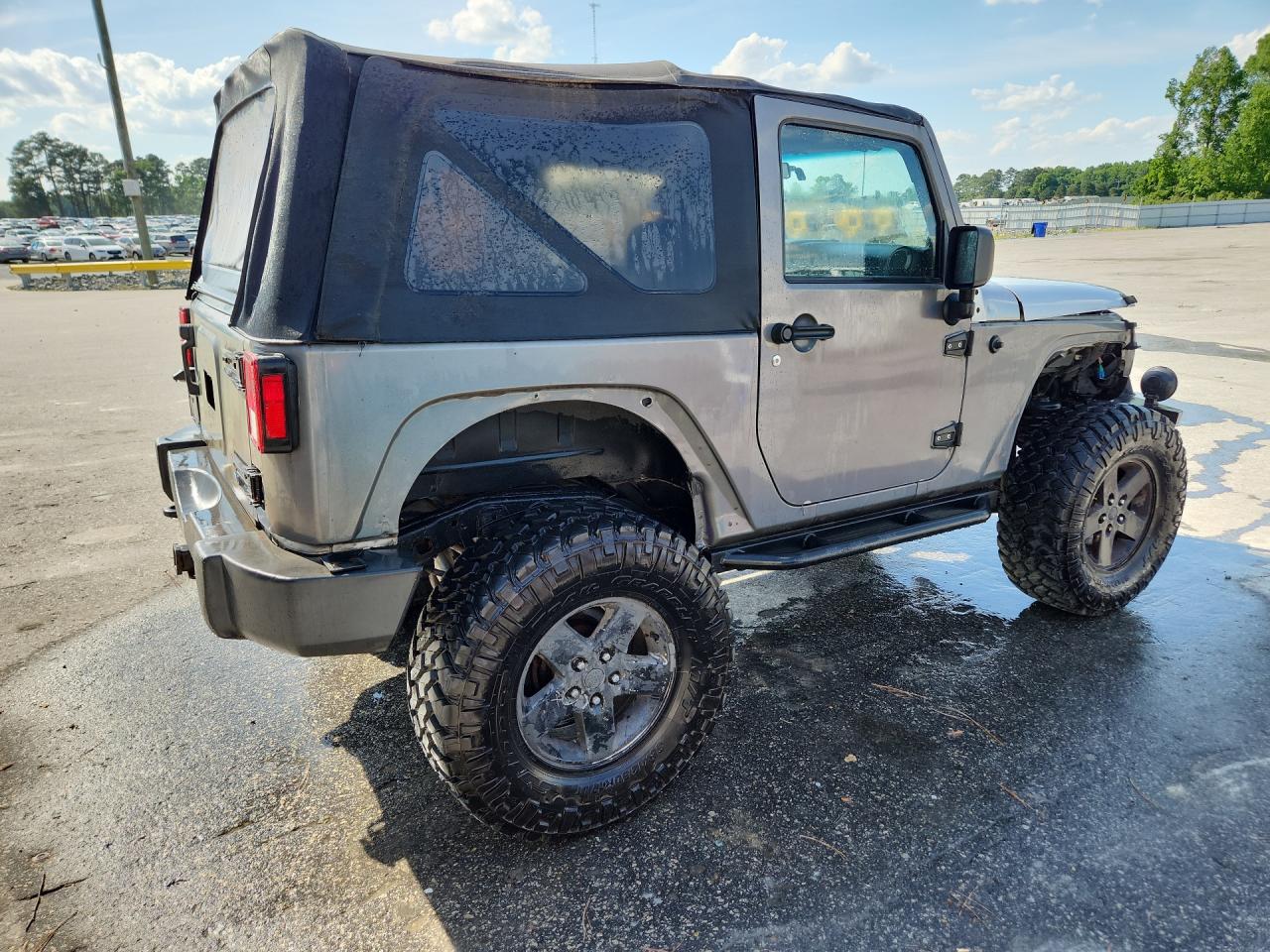 2011 Jeep Wrangler Sport Silver vin: 1J4AA2D1XBL505166 Damage: Right Qtr Panel, Dent(S) W/ Paint Dmg, 1 To 2 Inches