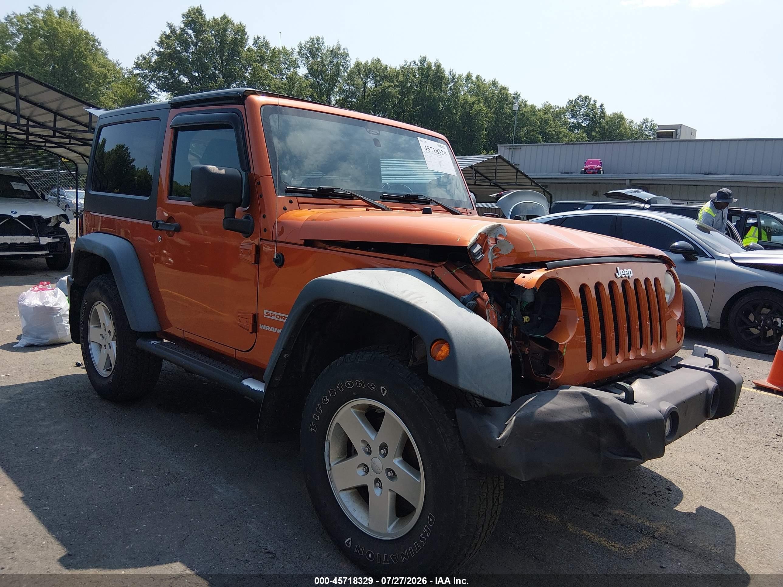 2011 Jeep Wrangler Sport Orange vin: 1J4AA2D1XBL542864