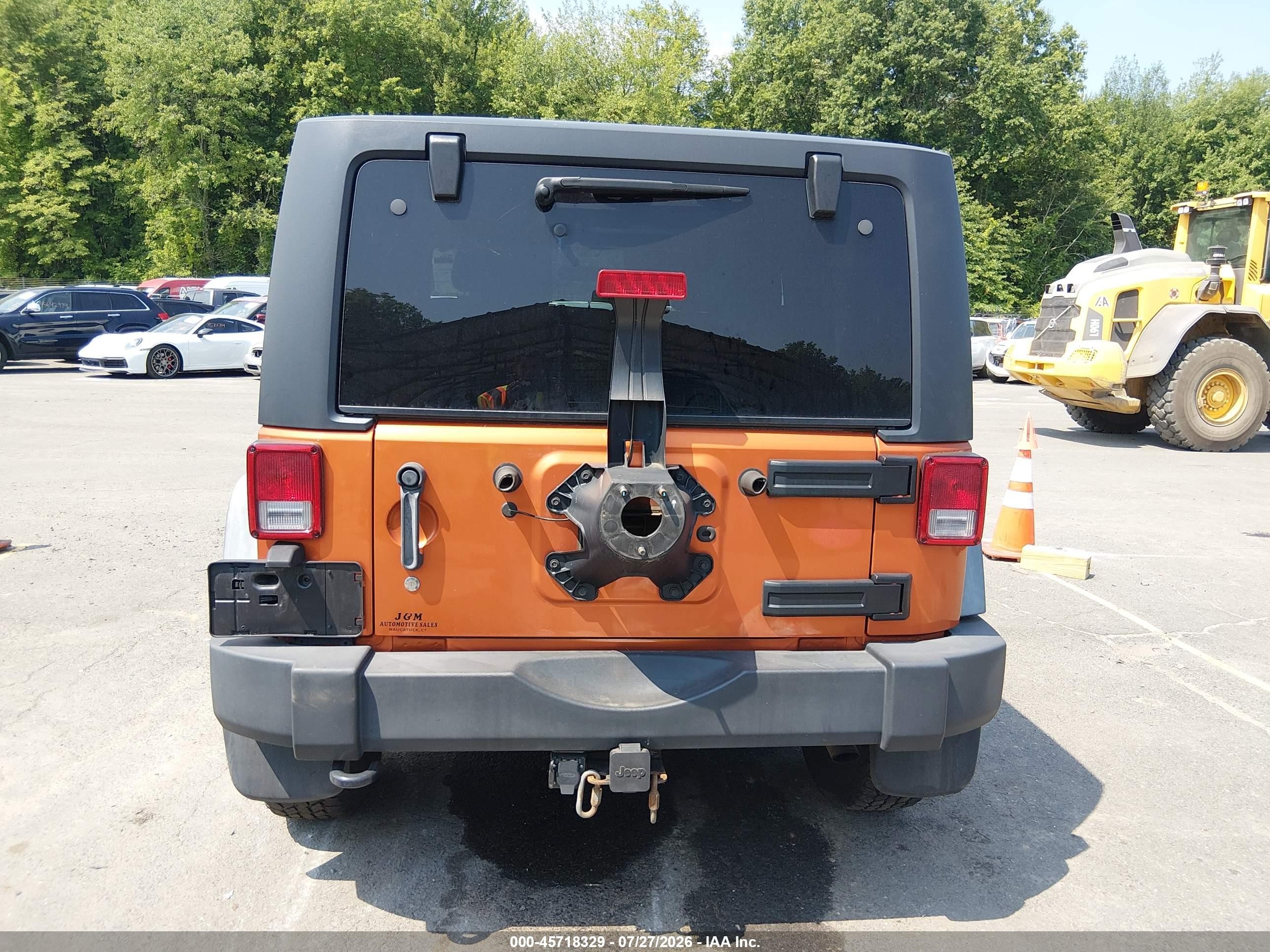 2011 Jeep Wrangler Sport Оранжевый vin: 1J4AA2D1XBL542864