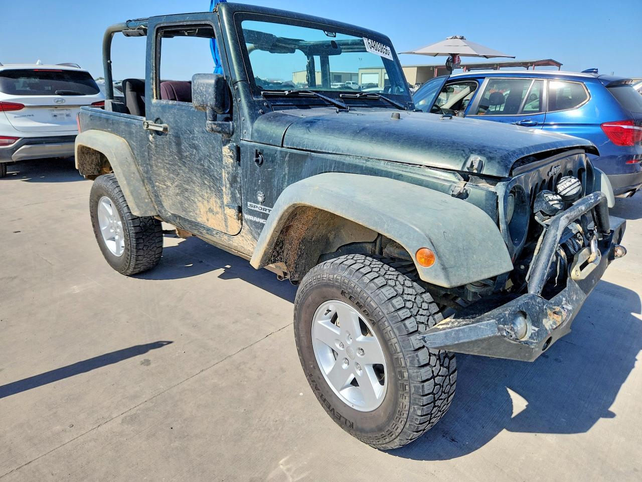 2011 Jeep Wrangler Sport Green vin: 1J4AA2D1XBL555789