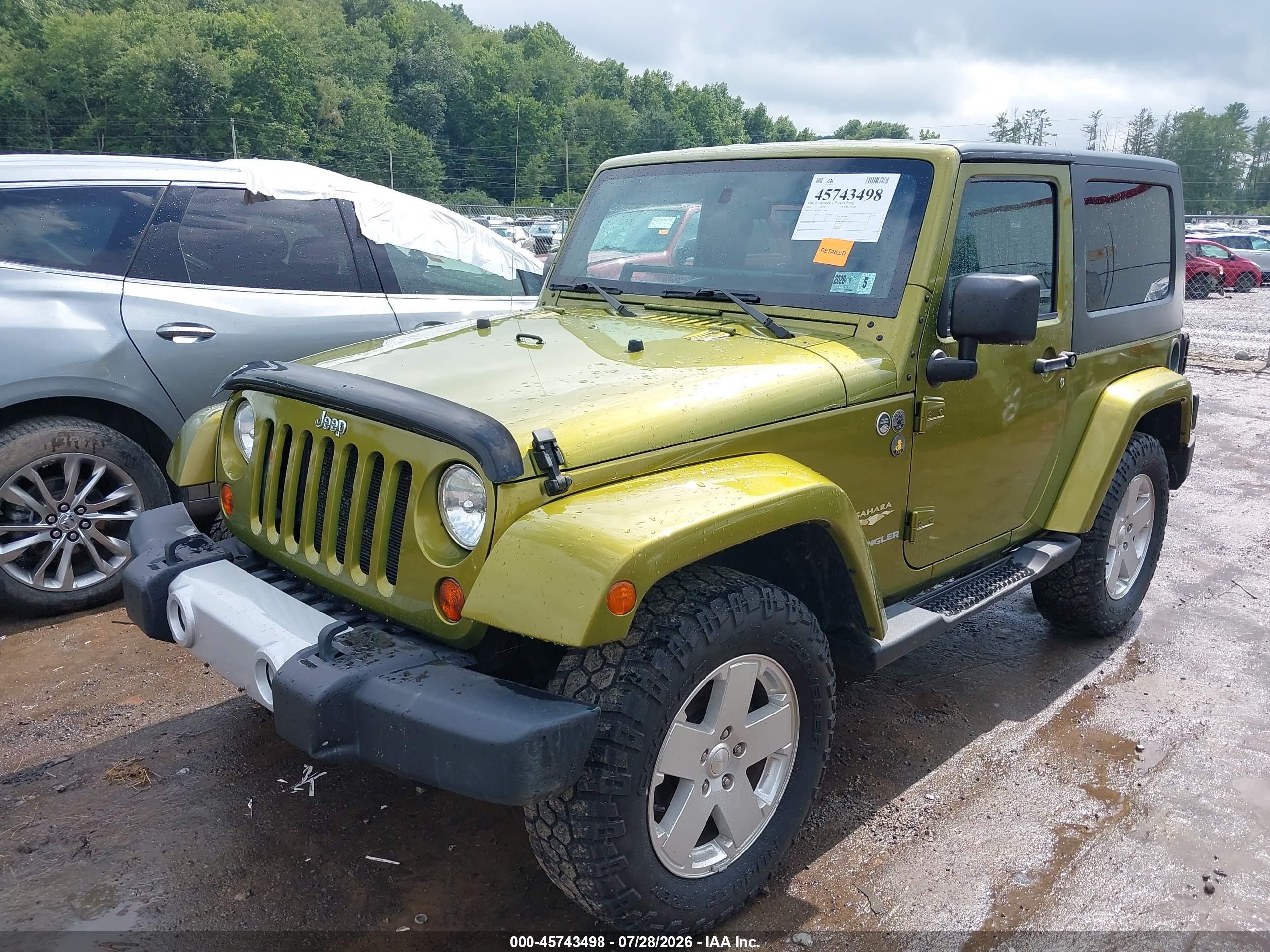 2010 Jeep Wrangler Sahara Зеленый vin: 1J4AA5D16AL221968