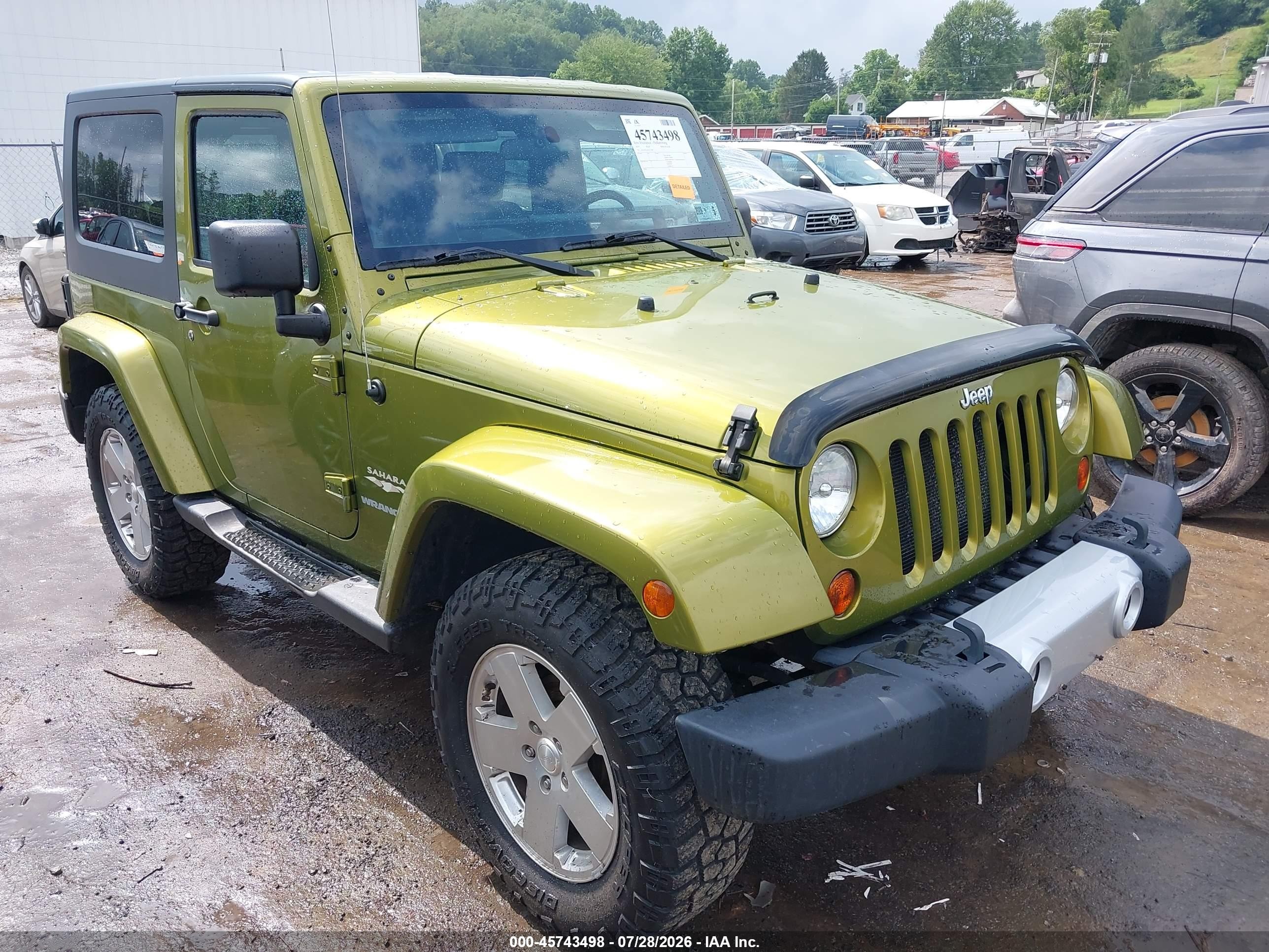2010 Jeep Wrangler Sahara Green vin: 1J4AA5D16AL221968
