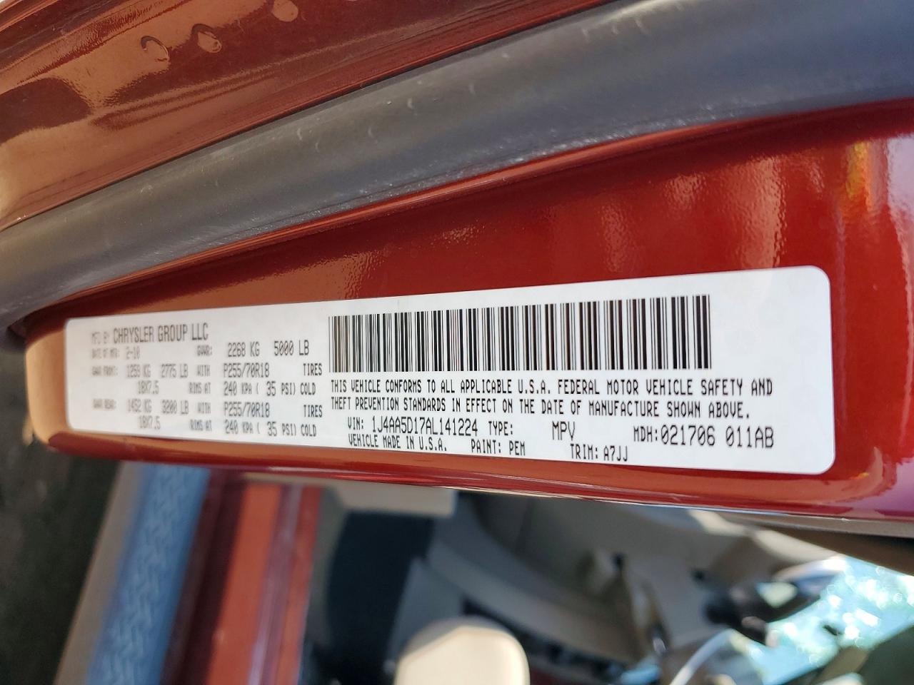 2010 Jeep Wrangler Sahara Maroon vin: 1J4AA5D17AL141224