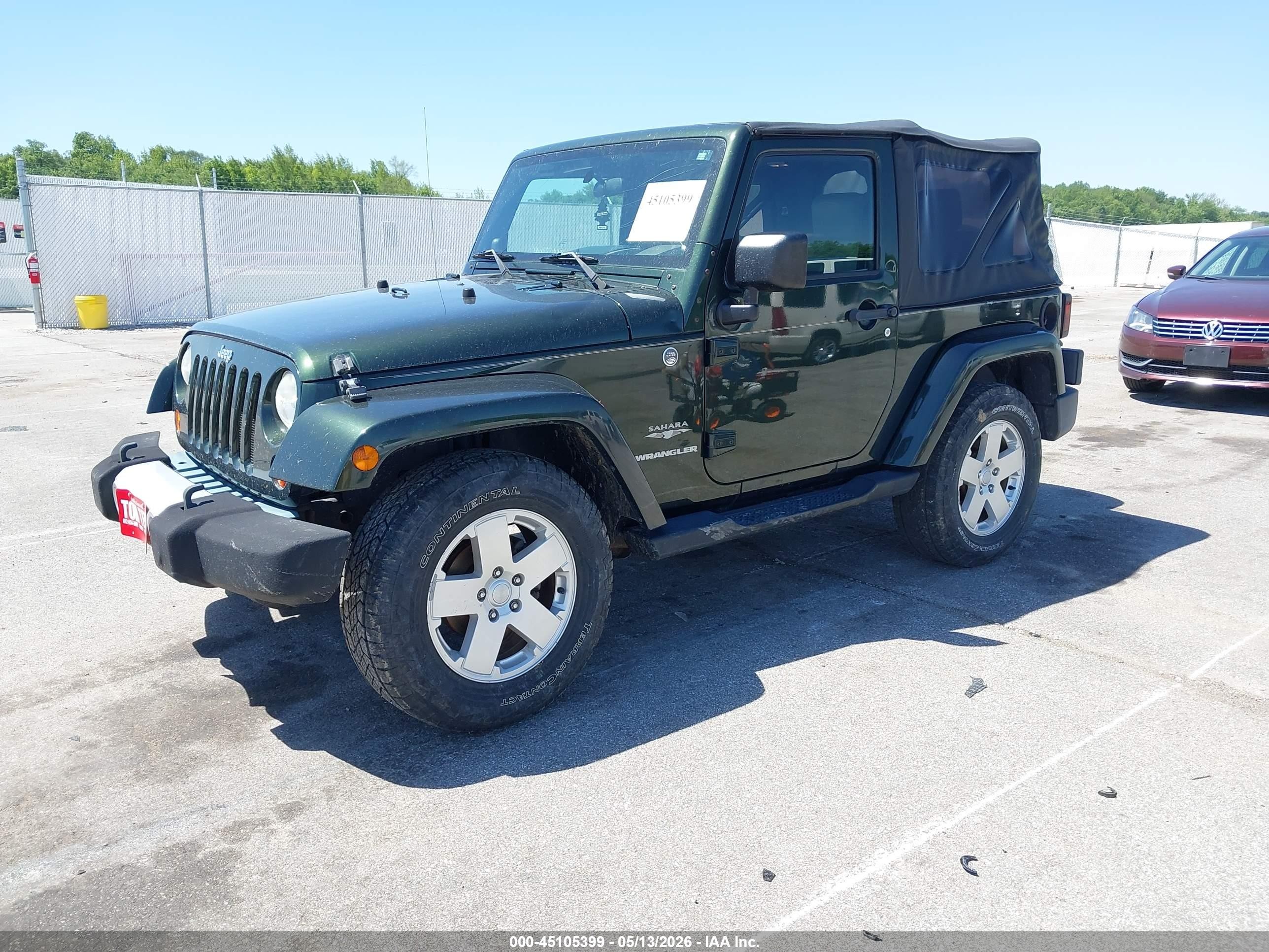 2010 Jeep Wrangler Sahara Green vin: 1J4AA5D17AL152093