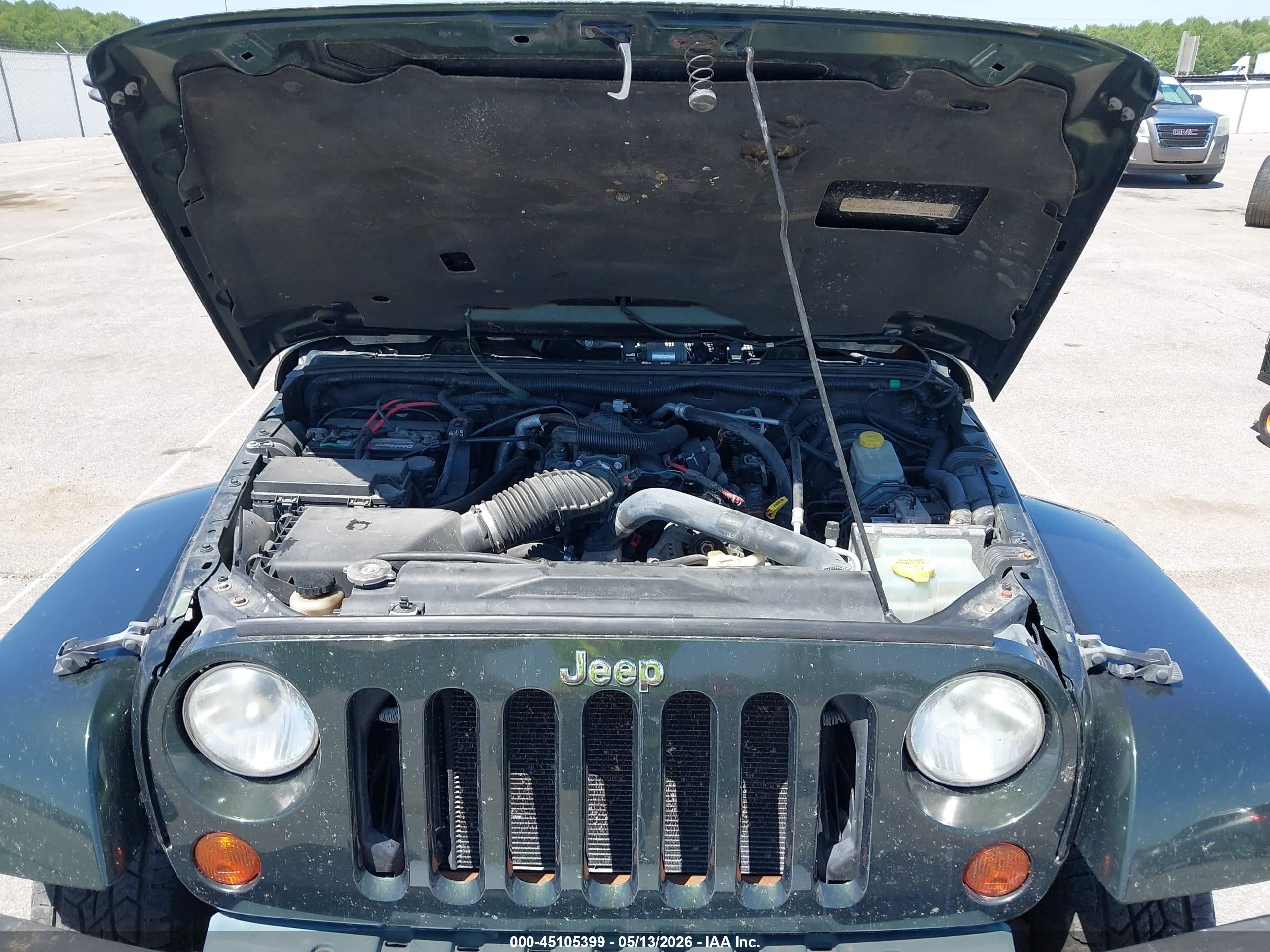 2010 Jeep Wrangler Sahara Green vin: 1J4AA5D17AL152093