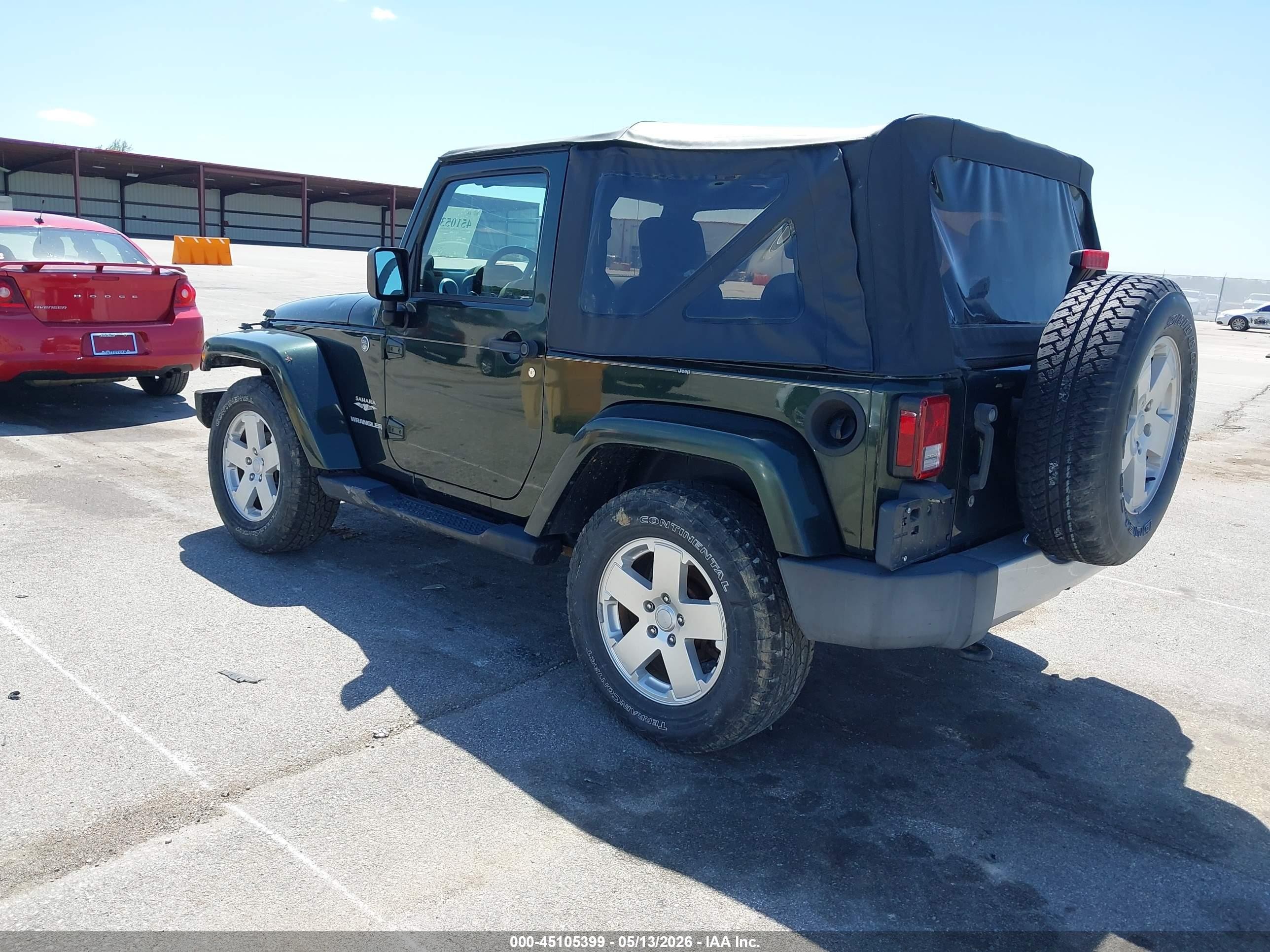 2010 Jeep Wrangler Sahara Green vin: 1J4AA5D17AL152093