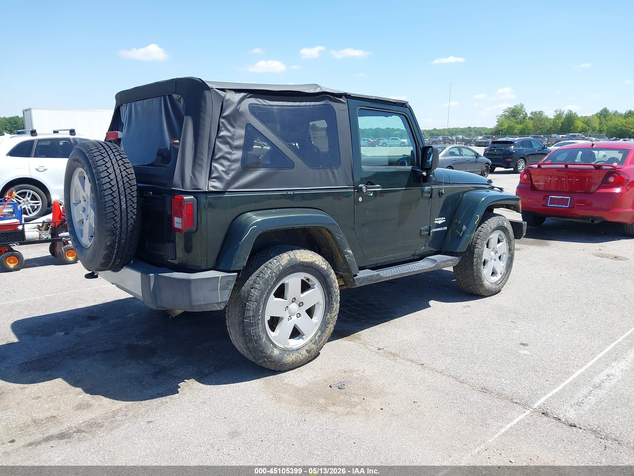2010 Jeep Wrangler Sahara Green vin: 1J4AA5D17AL152093