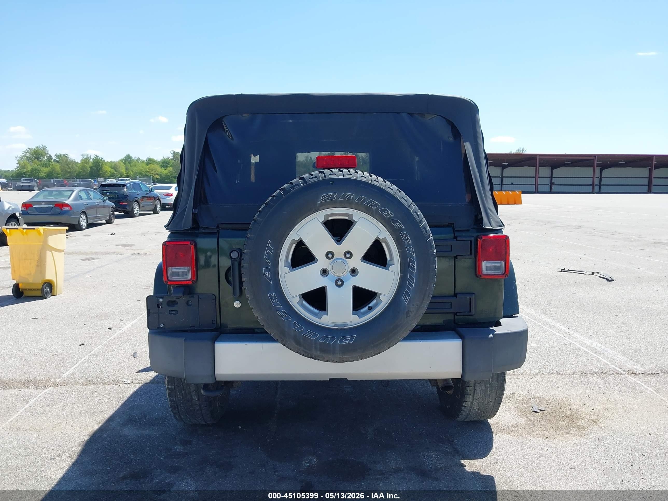 2010 Jeep Wrangler Sahara Green vin: 1J4AA5D17AL152093