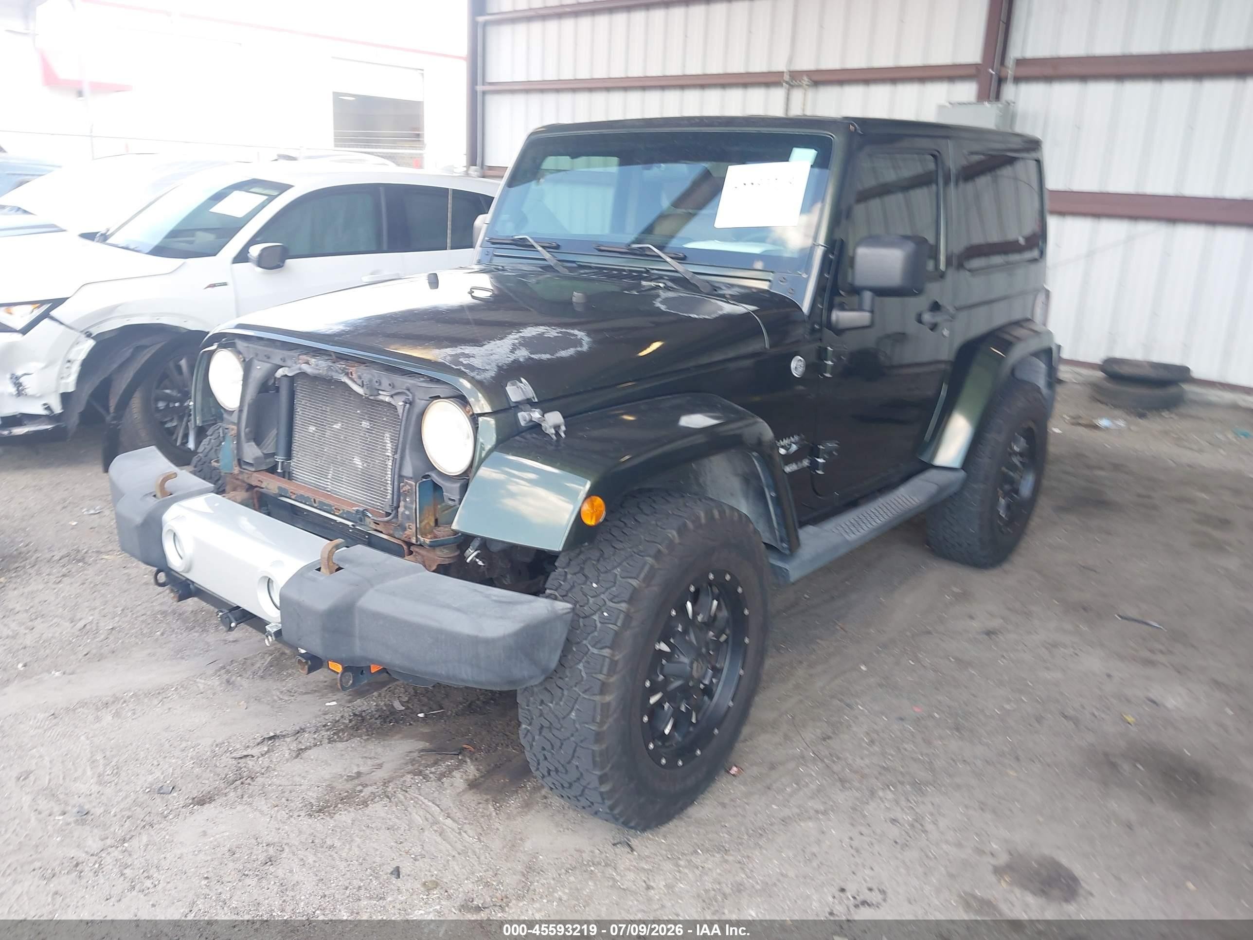 2011 Jeep Wrangler Sahara Green vin: 1J4AA5D18BL506561