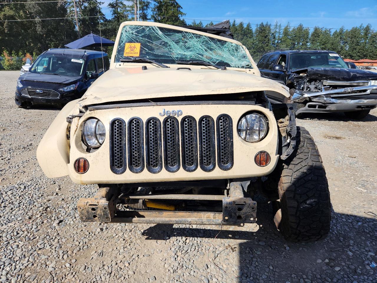 2011 Jeep Wrangler Sahara Tan vin: 1J4AA5D18BL566260