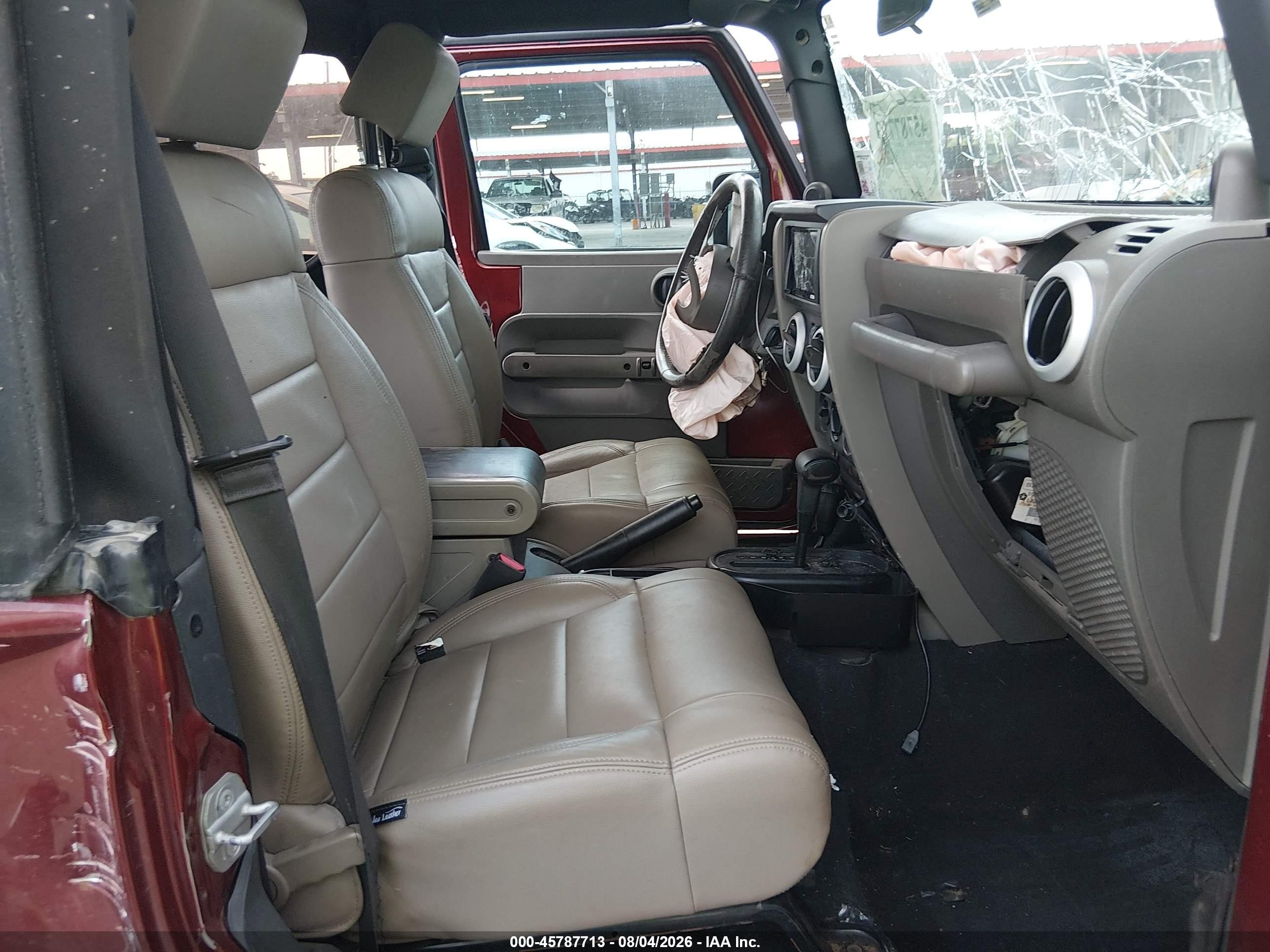2010 Jeep Wrangler Sahara Maroon vin: 1J4AA5D19AL126062