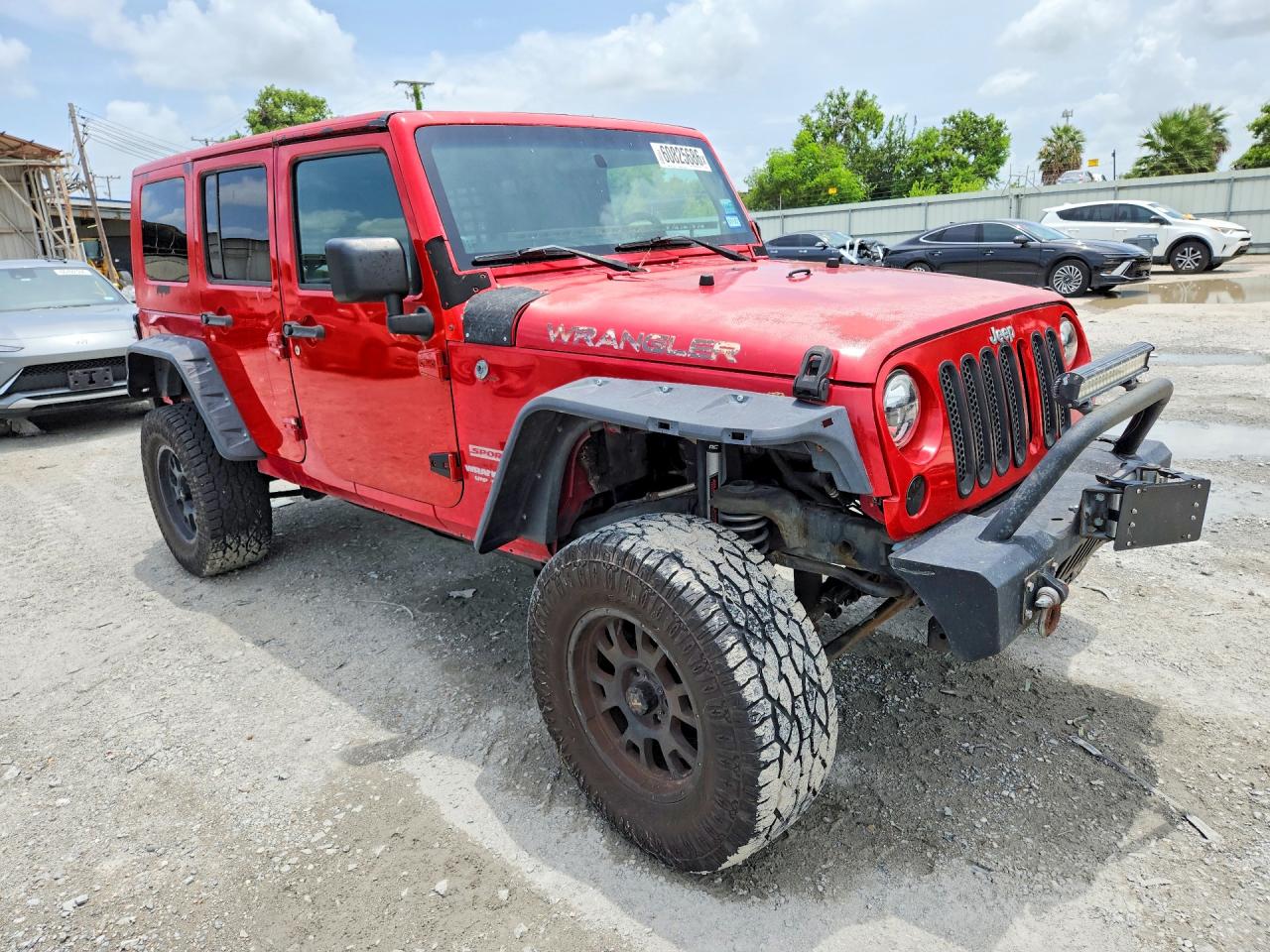 2010 Jeep Wrangler Unlimited Sport Red vin: 1J4BA3H10AL123991