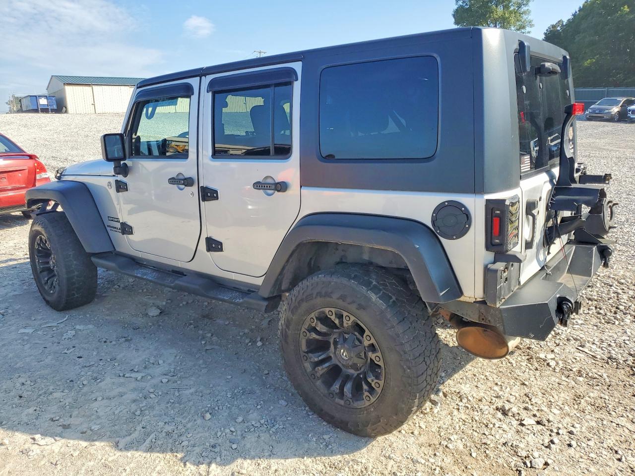 2010 Jeep Wrangler Unlimited Sport Silver vin: 1J4BA3H10AL197671