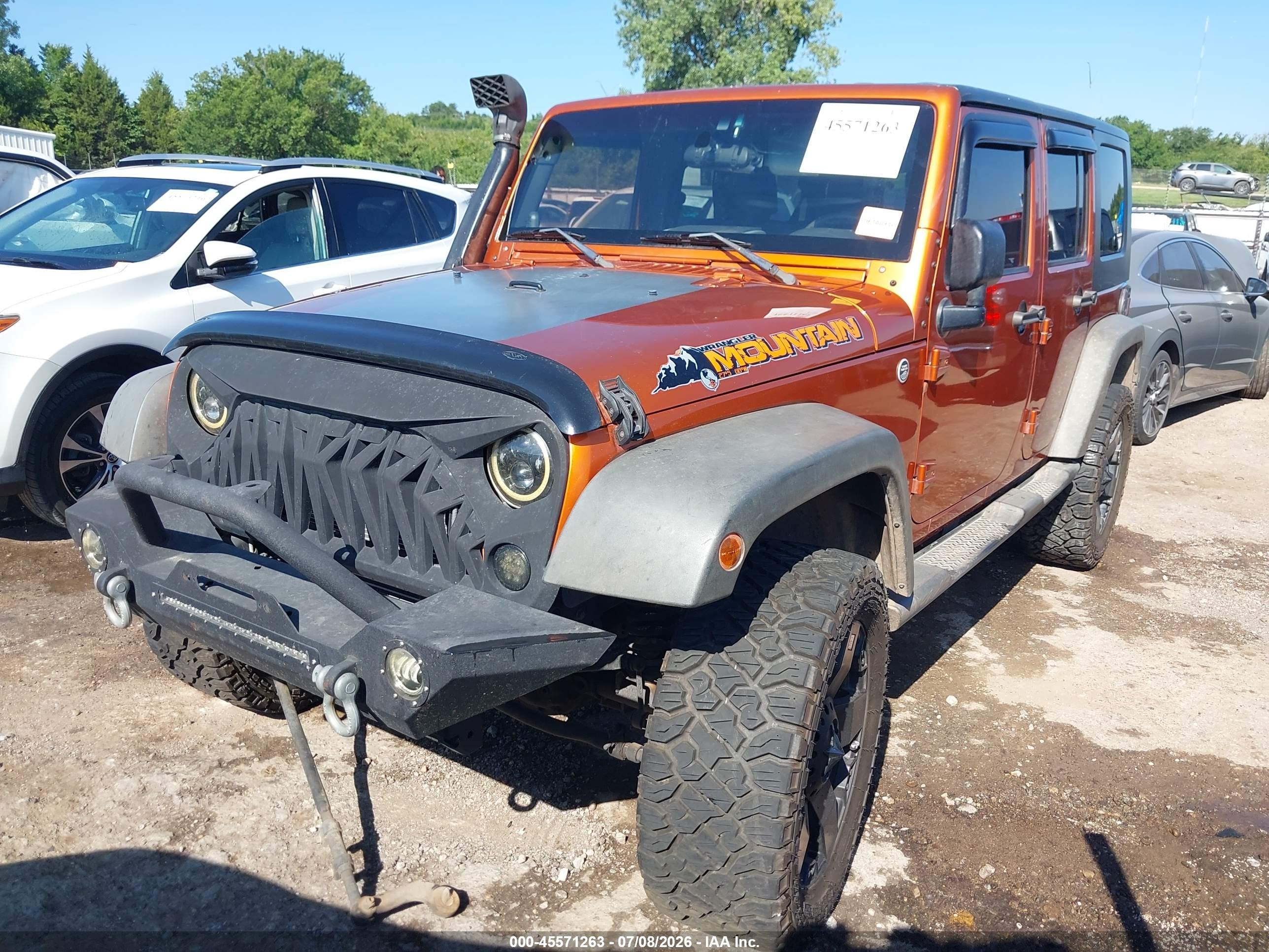 2010 Jeep Wrangler Unlimited Sport Orange vin: 1J4BA3H10AL206658