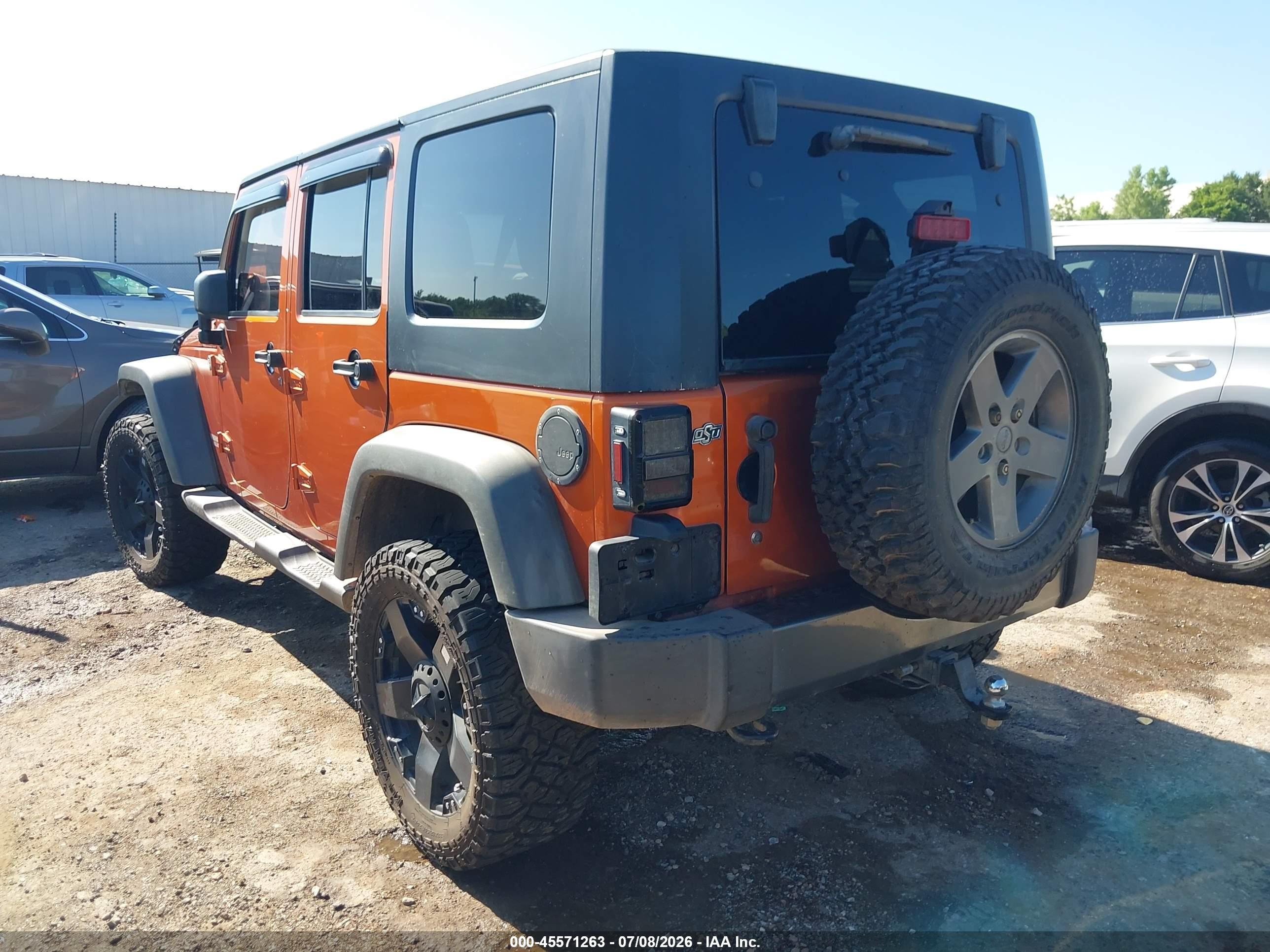 2010 Jeep Wrangler Unlimited Sport Orange vin: 1J4BA3H10AL206658