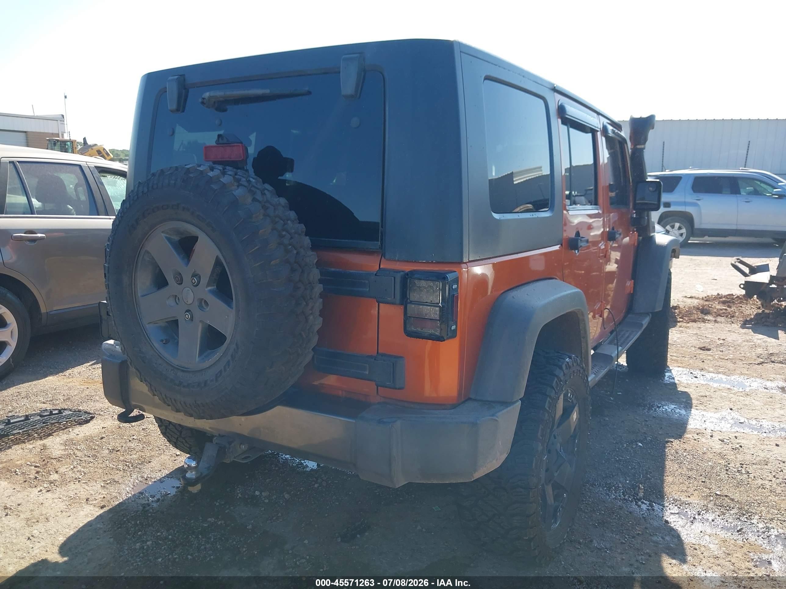 2010 Jeep Wrangler Unlimited Sport Orange vin: 1J4BA3H10AL206658