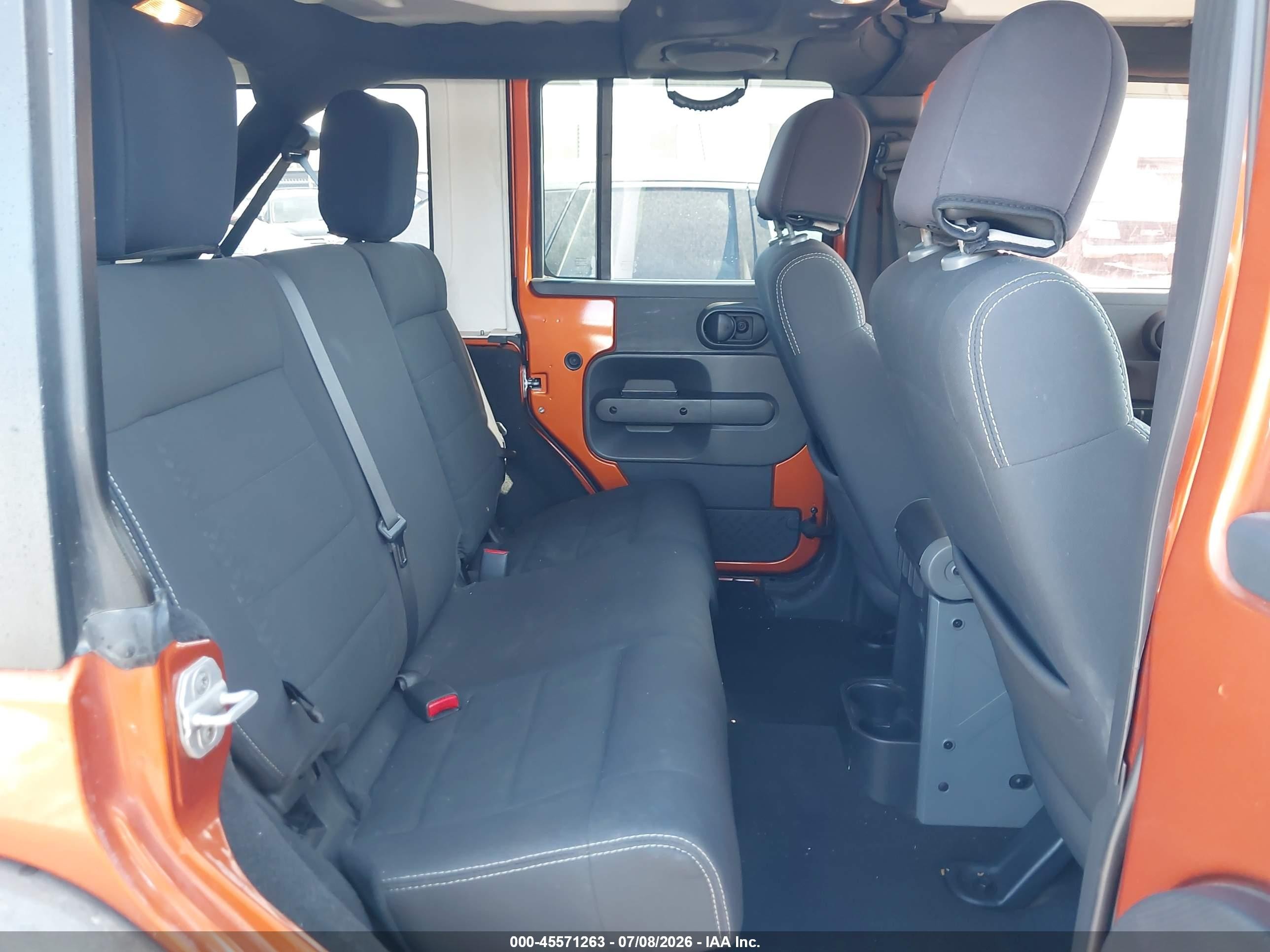 2010 Jeep Wrangler Unlimited Sport Orange vin: 1J4BA3H10AL206658