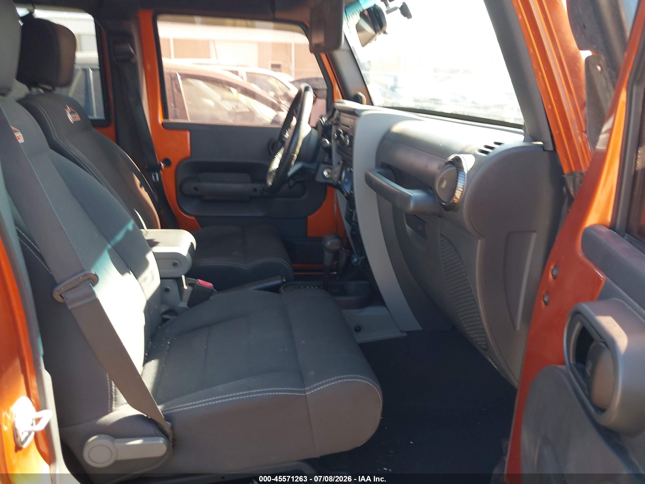 2010 Jeep Wrangler Unlimited Sport Orange vin: 1J4BA3H10AL206658