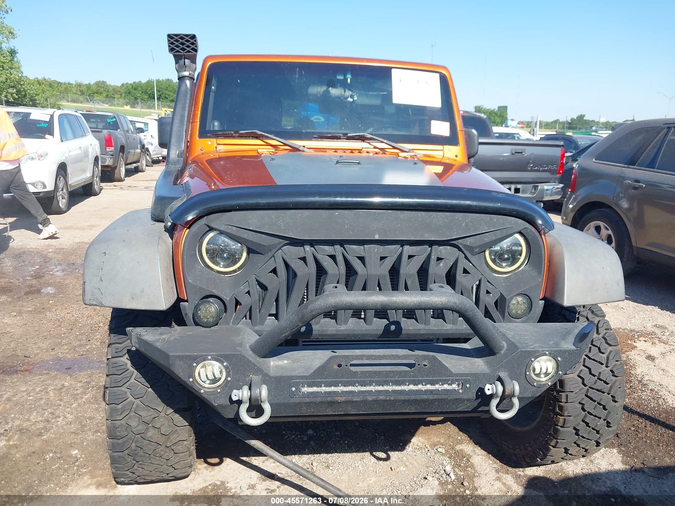 2010 Jeep Wrangler Unlimited Sport Orange vin: 1J4BA3H10AL206658