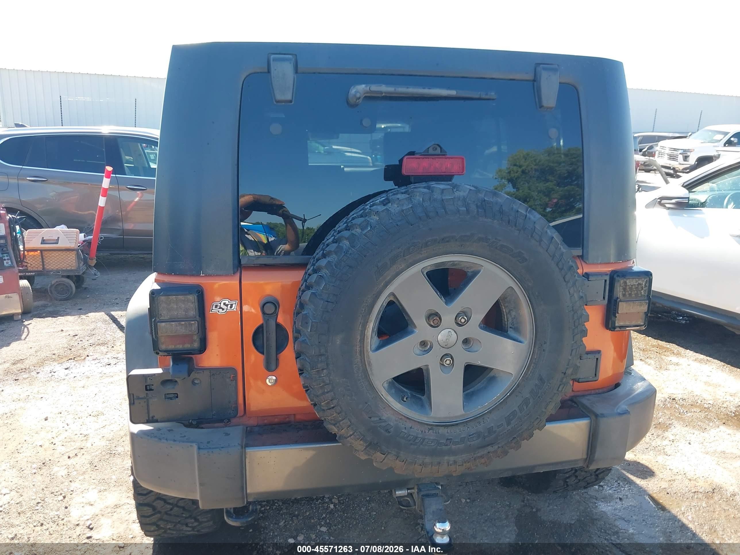 2010 Jeep Wrangler Unlimited Sport Orange vin: 1J4BA3H10AL206658