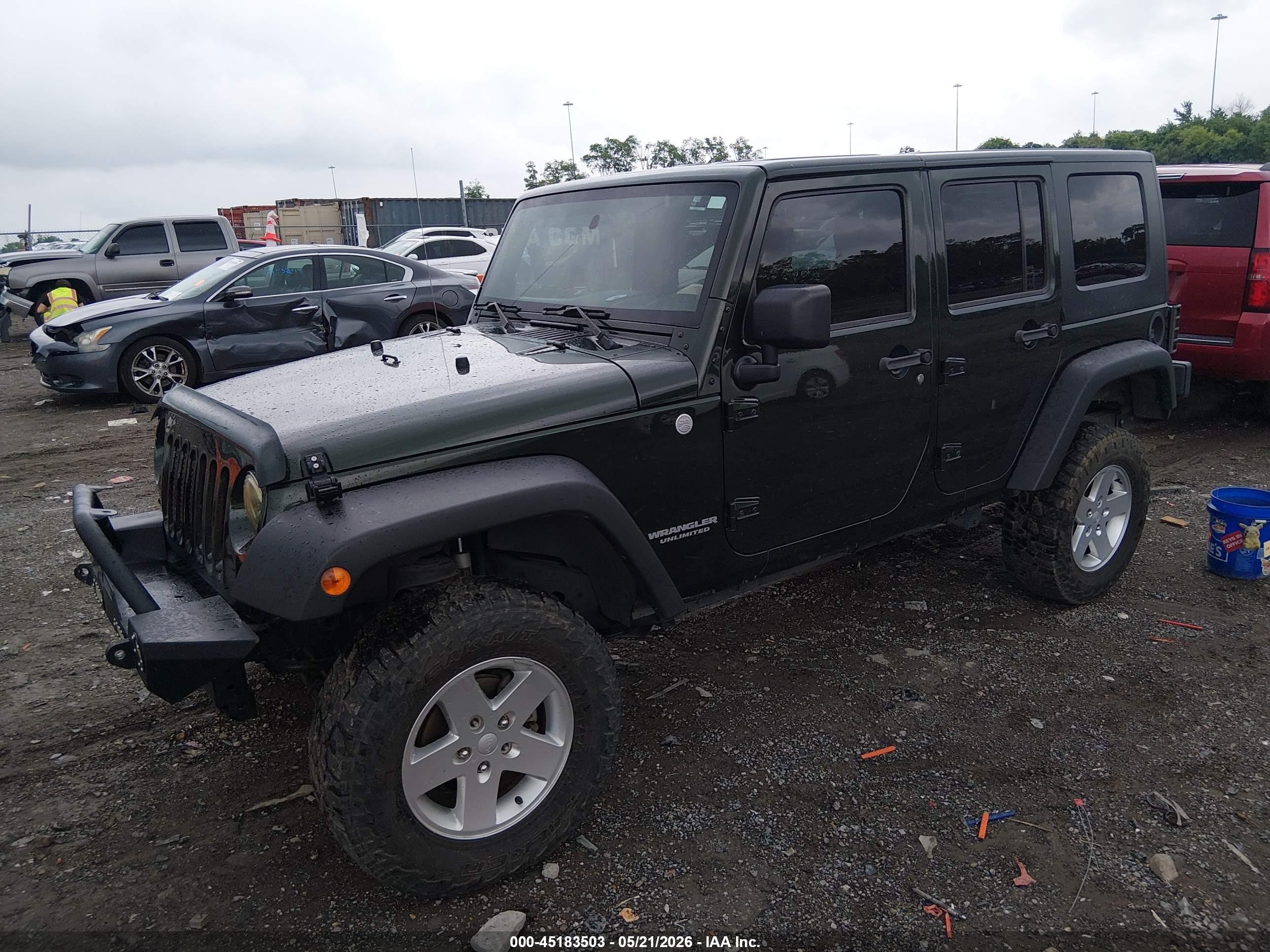 2010 Jeep Wrangler Unlimited Sport Gray vin: 1J4BA3H10AL218177