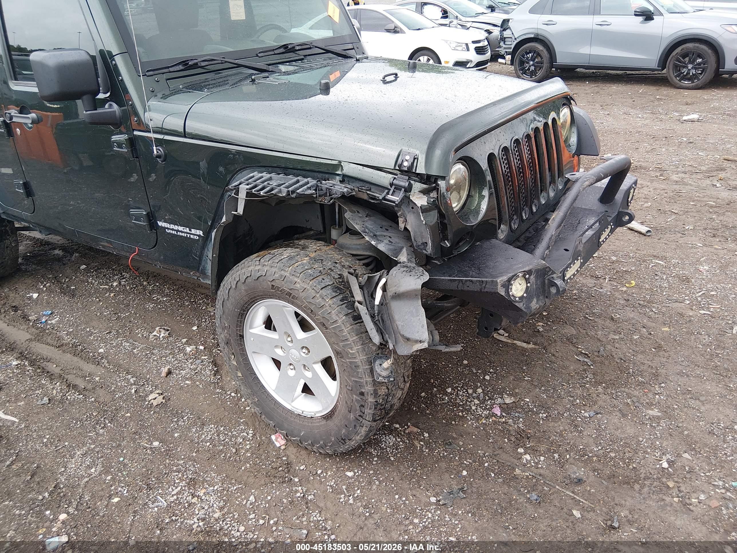 2010 Jeep Wrangler Unlimited Sport Gray vin: 1J4BA3H10AL218177