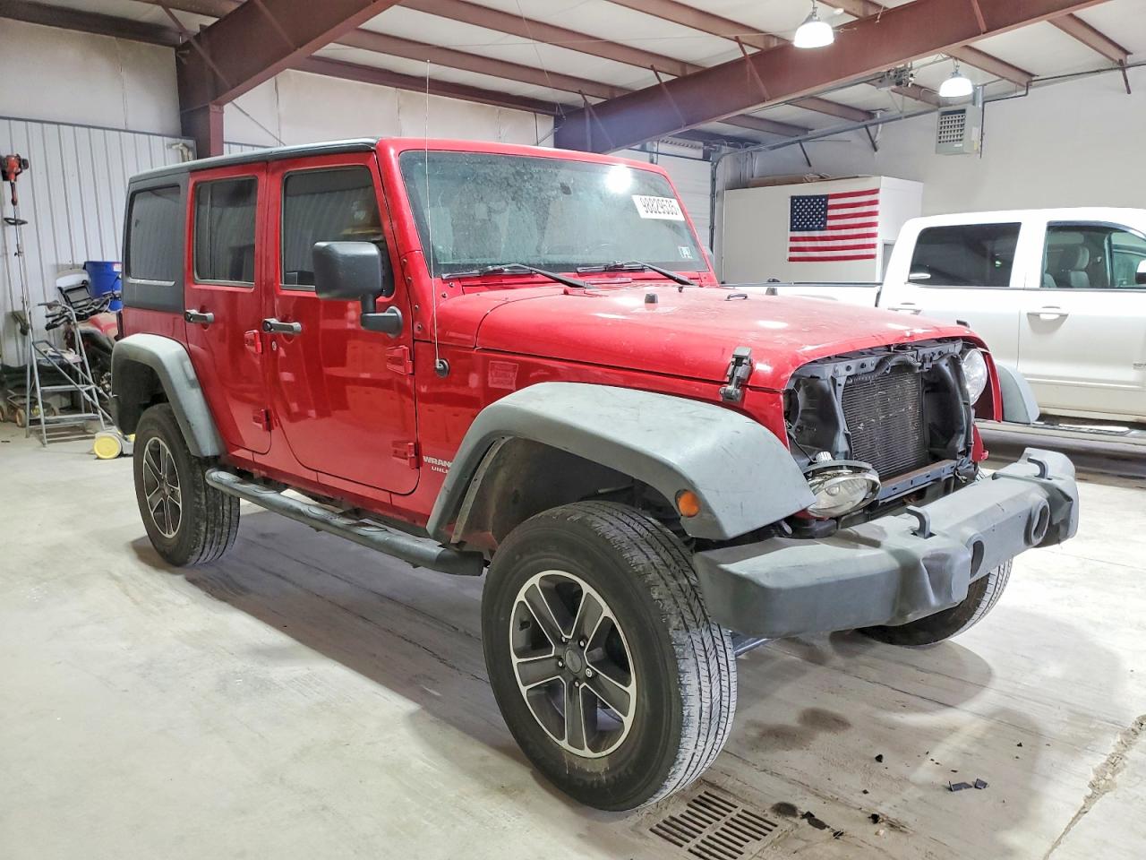 2011 Jeep Wrangler Unlimited Sport Red vin: 1J4BA3H10BL638409