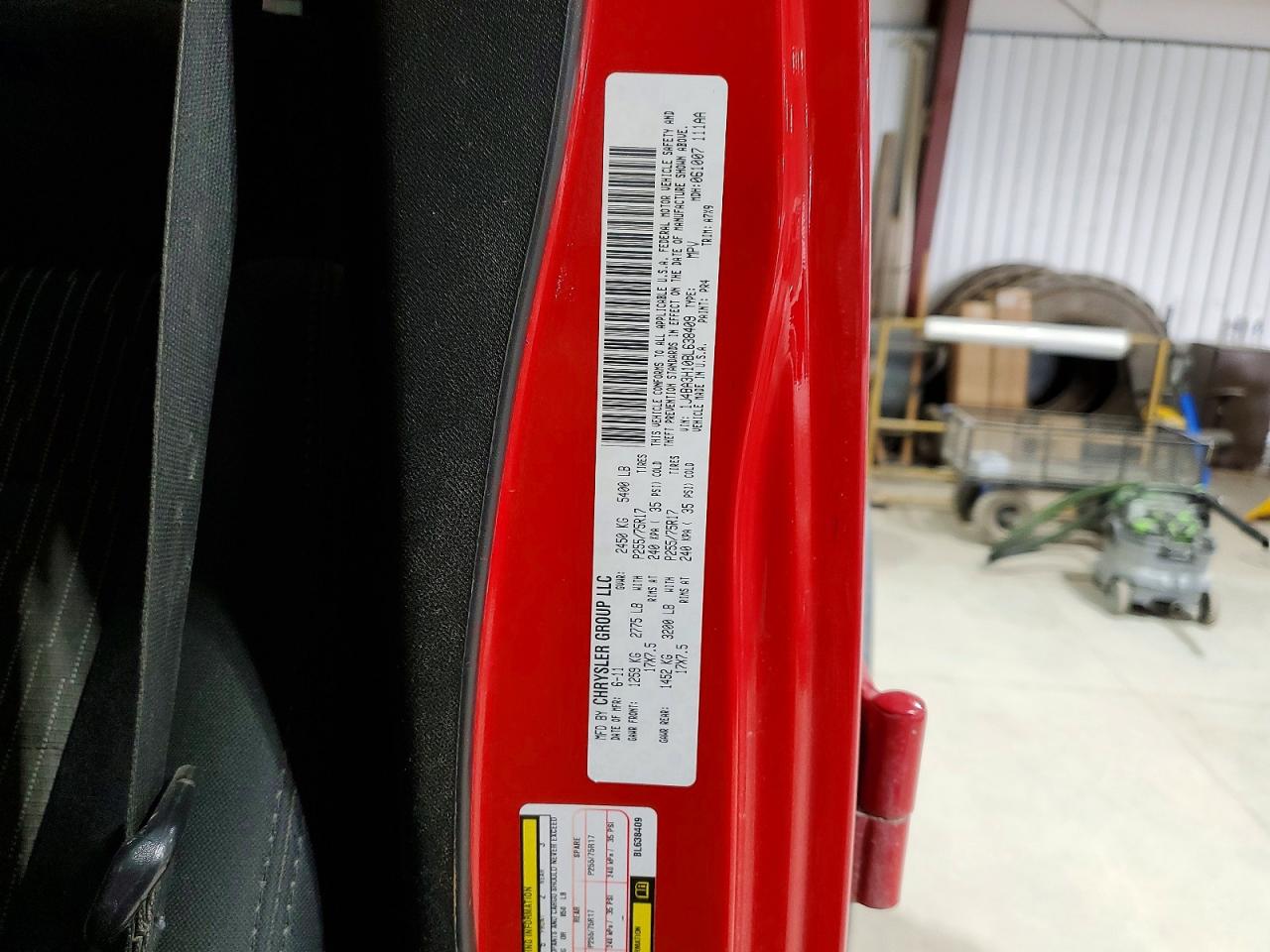 2011 Jeep Wrangler Unlimited Sport Red vin: 1J4BA3H10BL638409