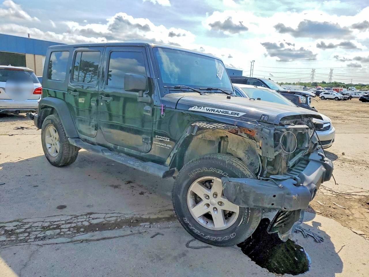 2010 Jeep Wrangler Unlimited Sport Черный vin: 1J4BA3H11AL117178