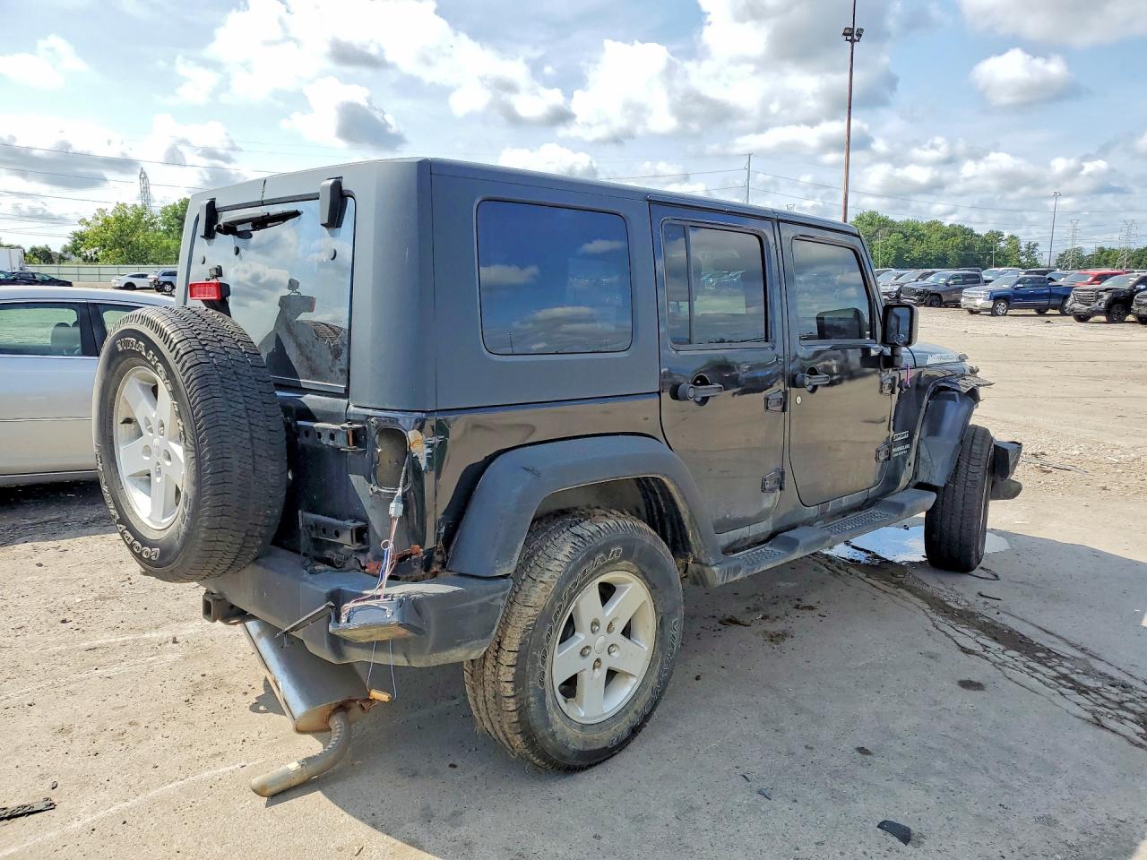 2010 Jeep Wrangler Unlimited Sport Черный vin: 1J4BA3H11AL117178