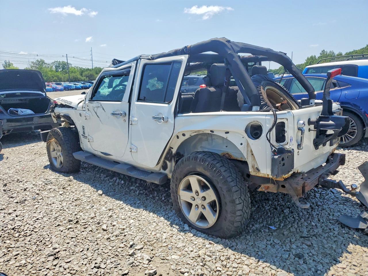 2010 Jeep Wrangler Unlimited Sport Белый vin: 1J4BA3H11AL159396