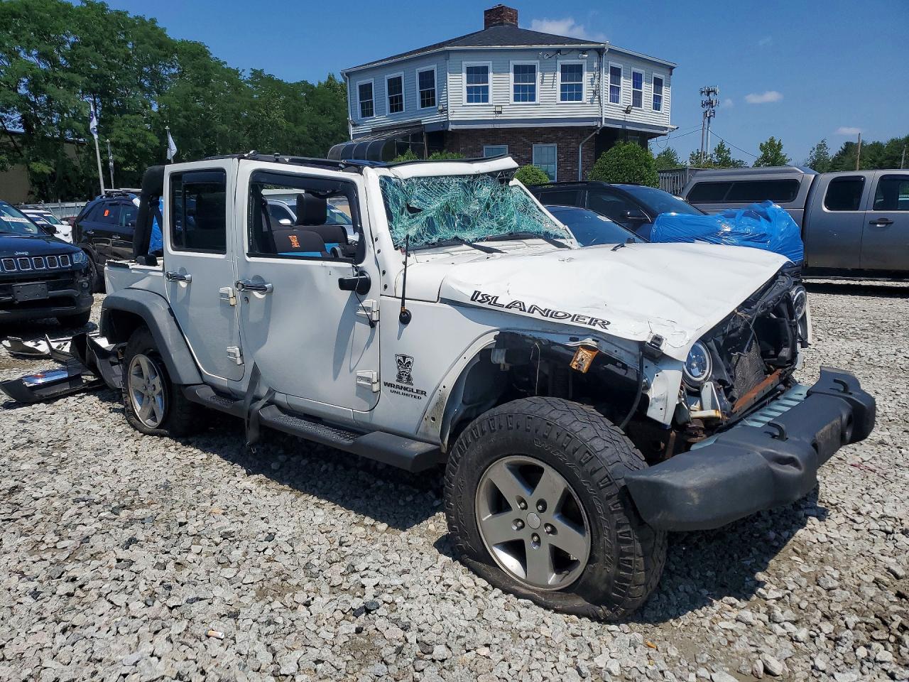 2010 Jeep Wrangler Unlimited Sport Белый vin: 1J4BA3H11AL159396