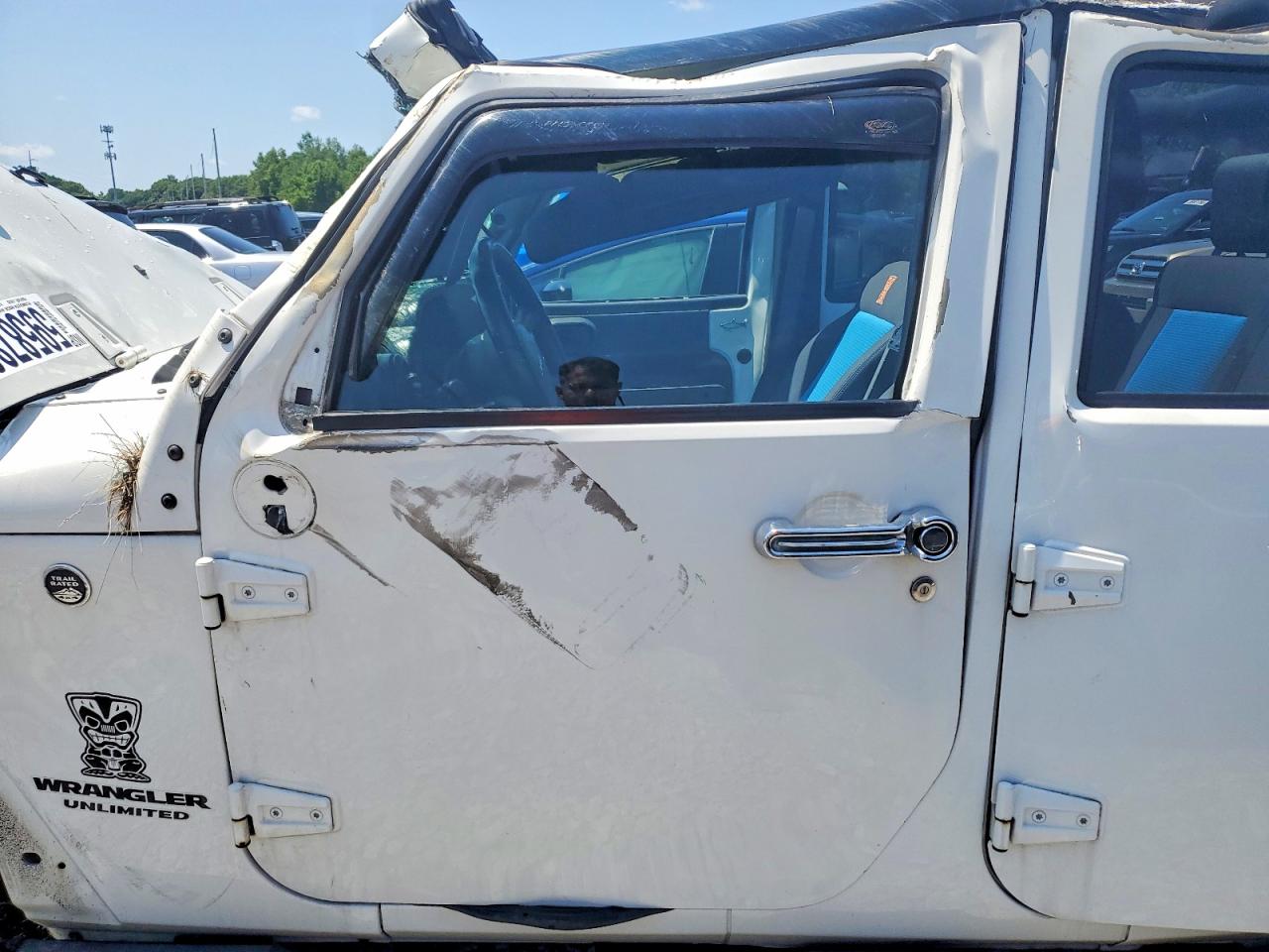 2010 Jeep Wrangler Unlimited Sport Белый vin: 1J4BA3H11AL159396