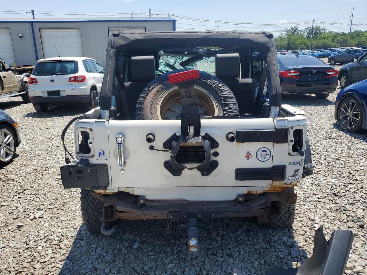 2010 Jeep Wrangler Unlimited Sport Белый vin: 1J4BA3H11AL159396