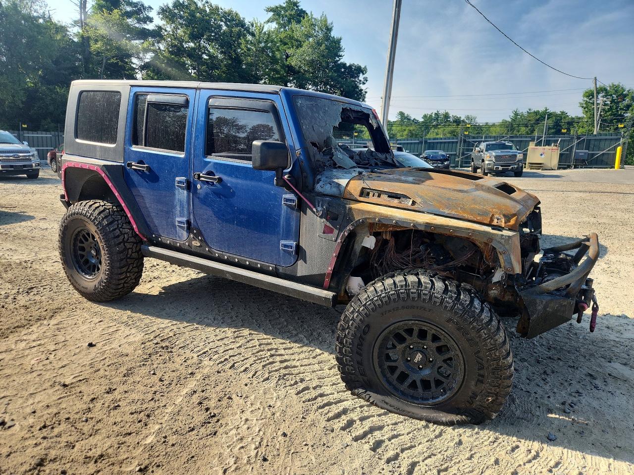2010 Jeep Wrangler Unlimited Sport Синий vin: 1J4BA3H11AL226126