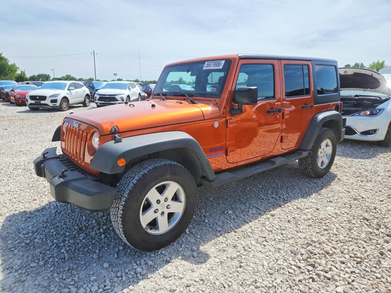 2011 Jeep Wrangler Unlimited Sport Orange vin: 1J4BA3H11BL504248