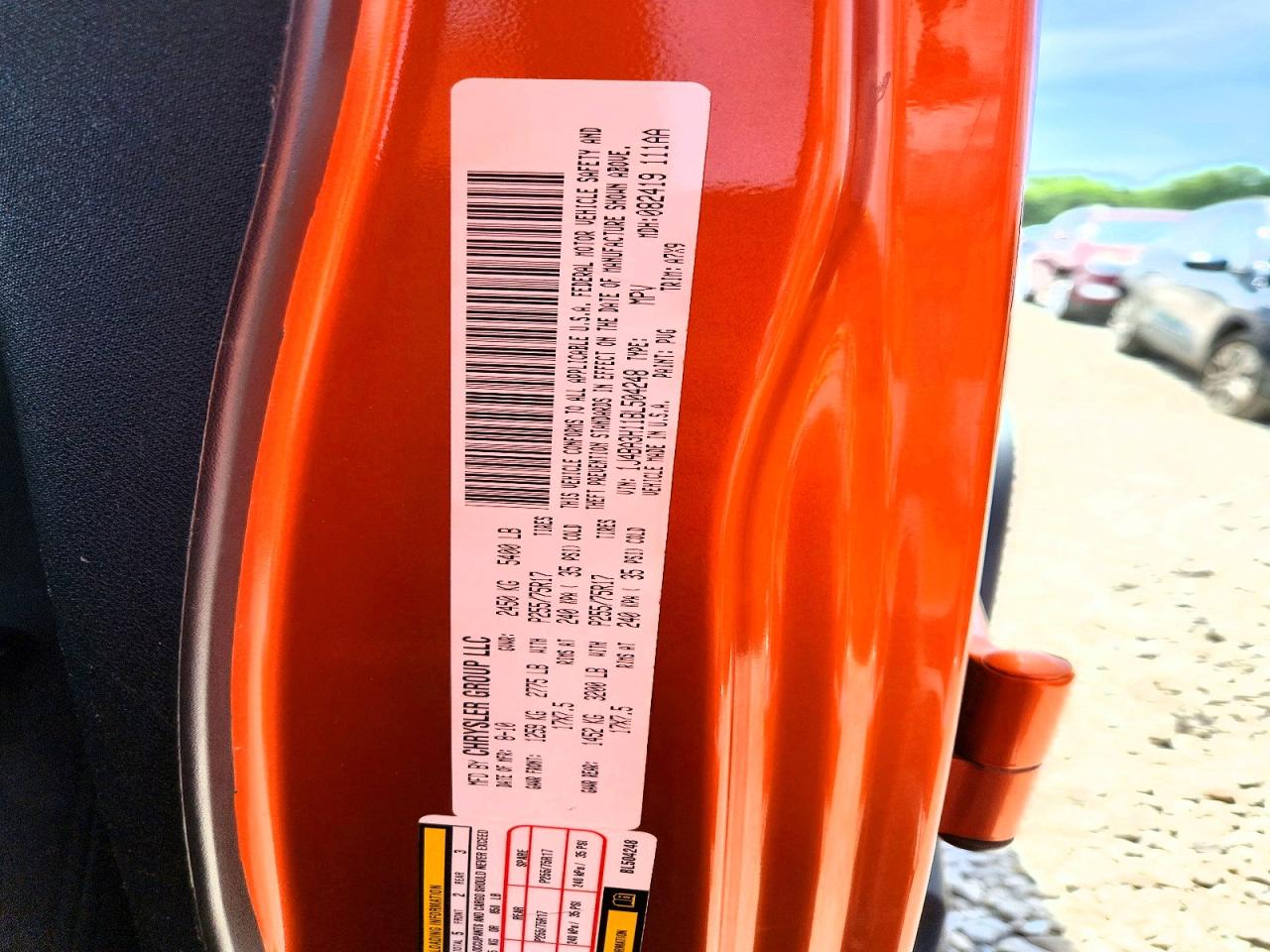 2011 Jeep Wrangler Unlimited Sport Orange vin: 1J4BA3H11BL504248