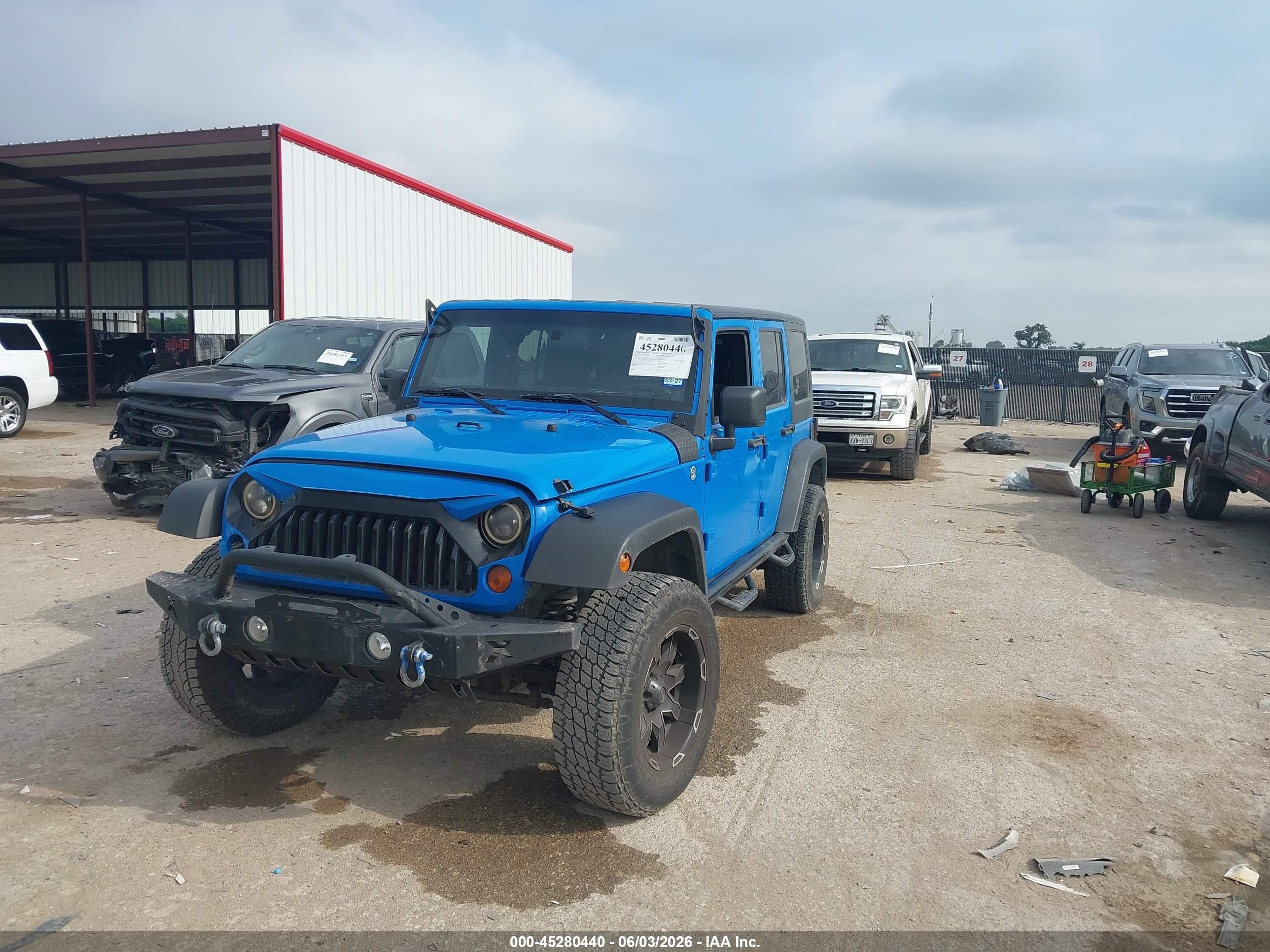 2011 Jeep Wrangler Unlimited Sport Blue vin: 1J4BA3H11BL600915