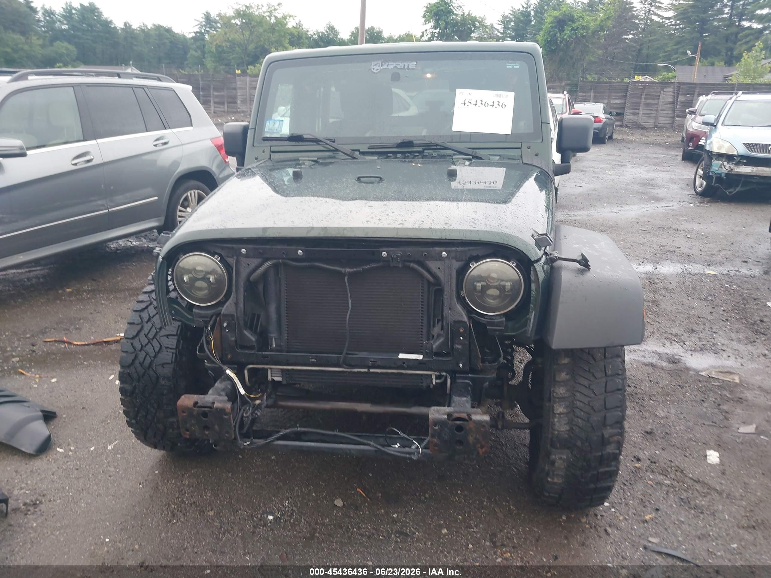 2010 Jeep Wrangler Unlimited Sport Green vin: 1J4BA3H12AL127542