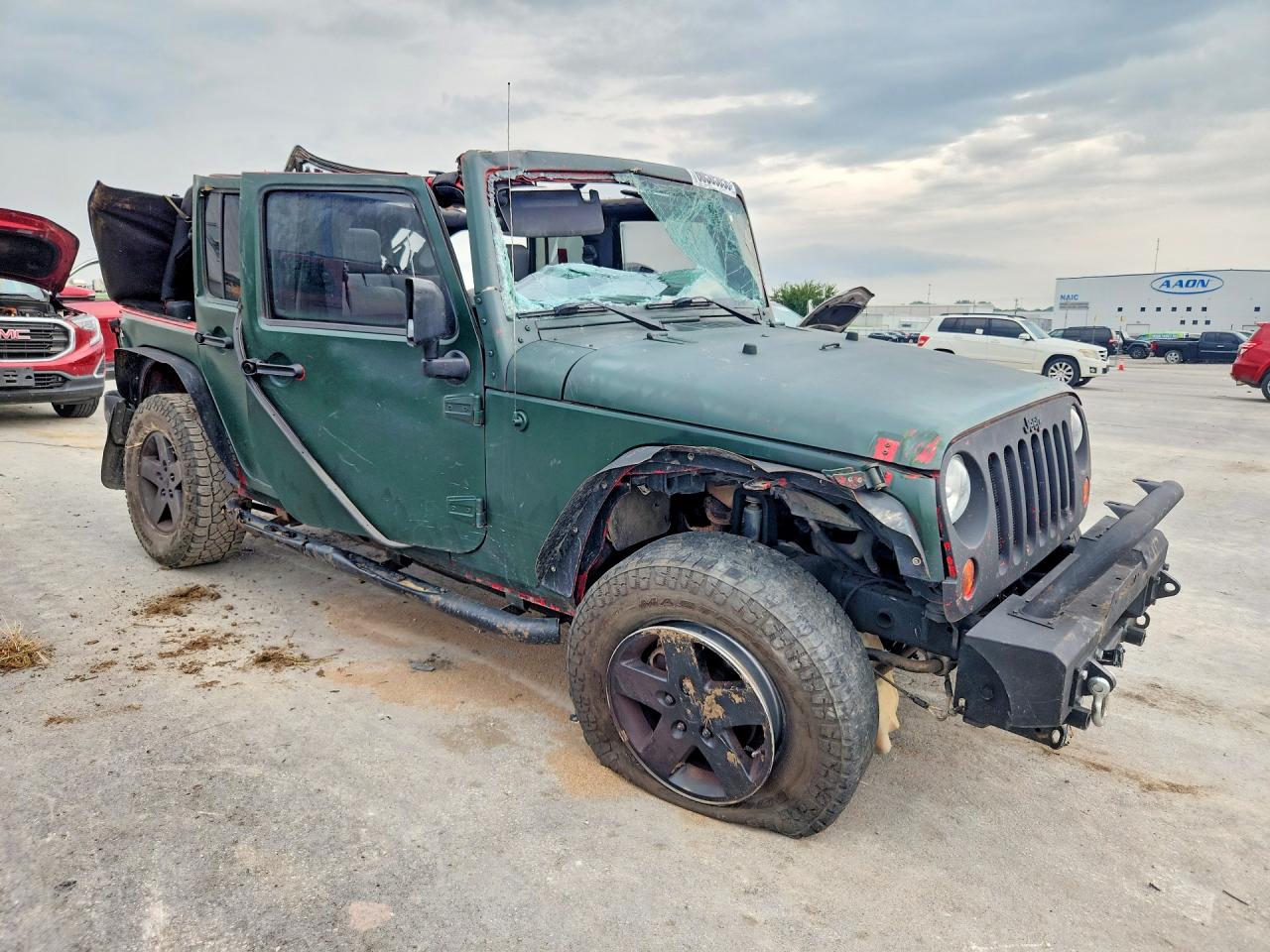 2010 Jeep Wrangler Unlimited Sport Green vin: 1J4BA3H12AL152456