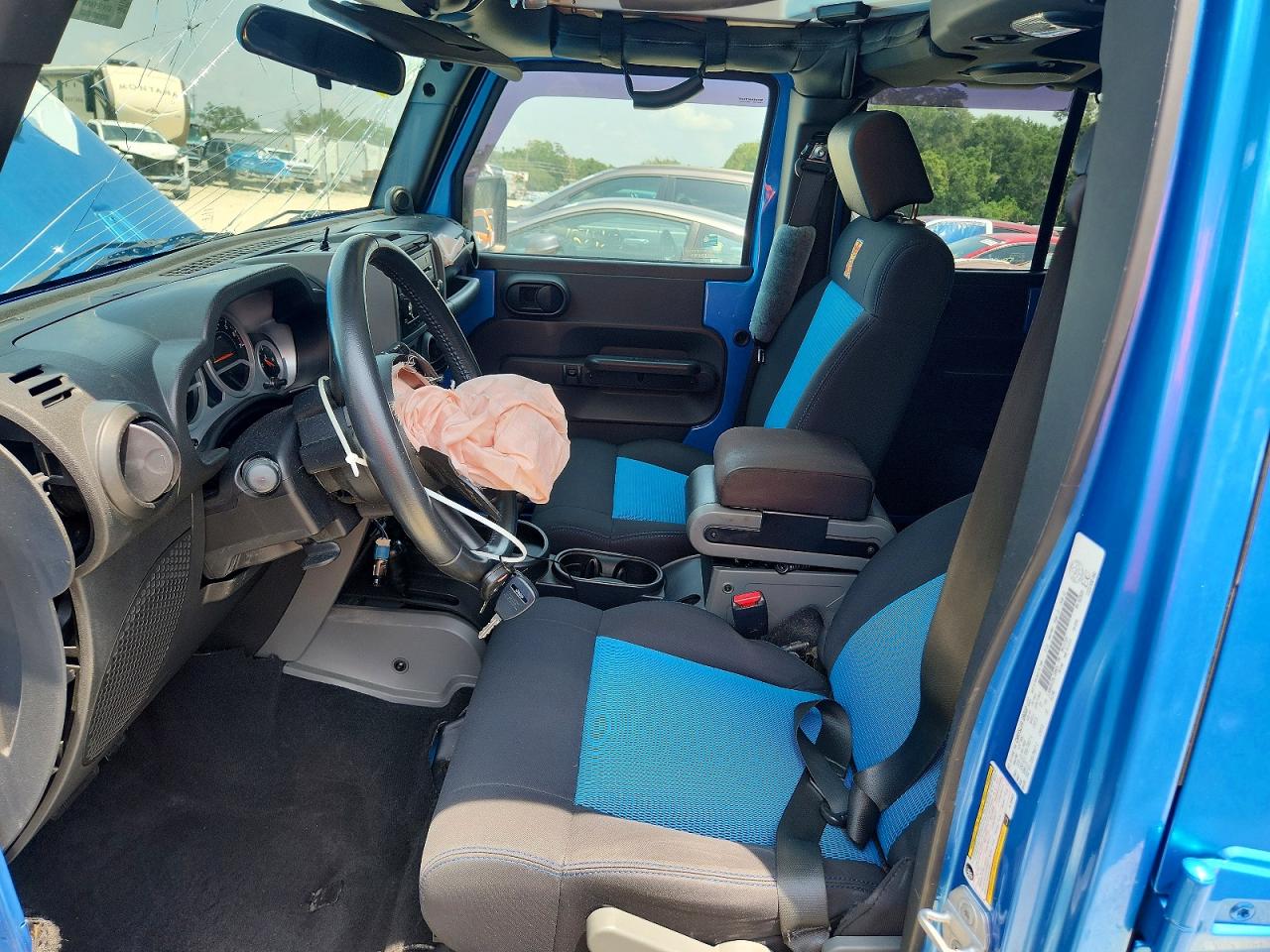 2010 Jeep Wrangler Unlimited Sport Blue vin: 1J4BA3H12AL160024