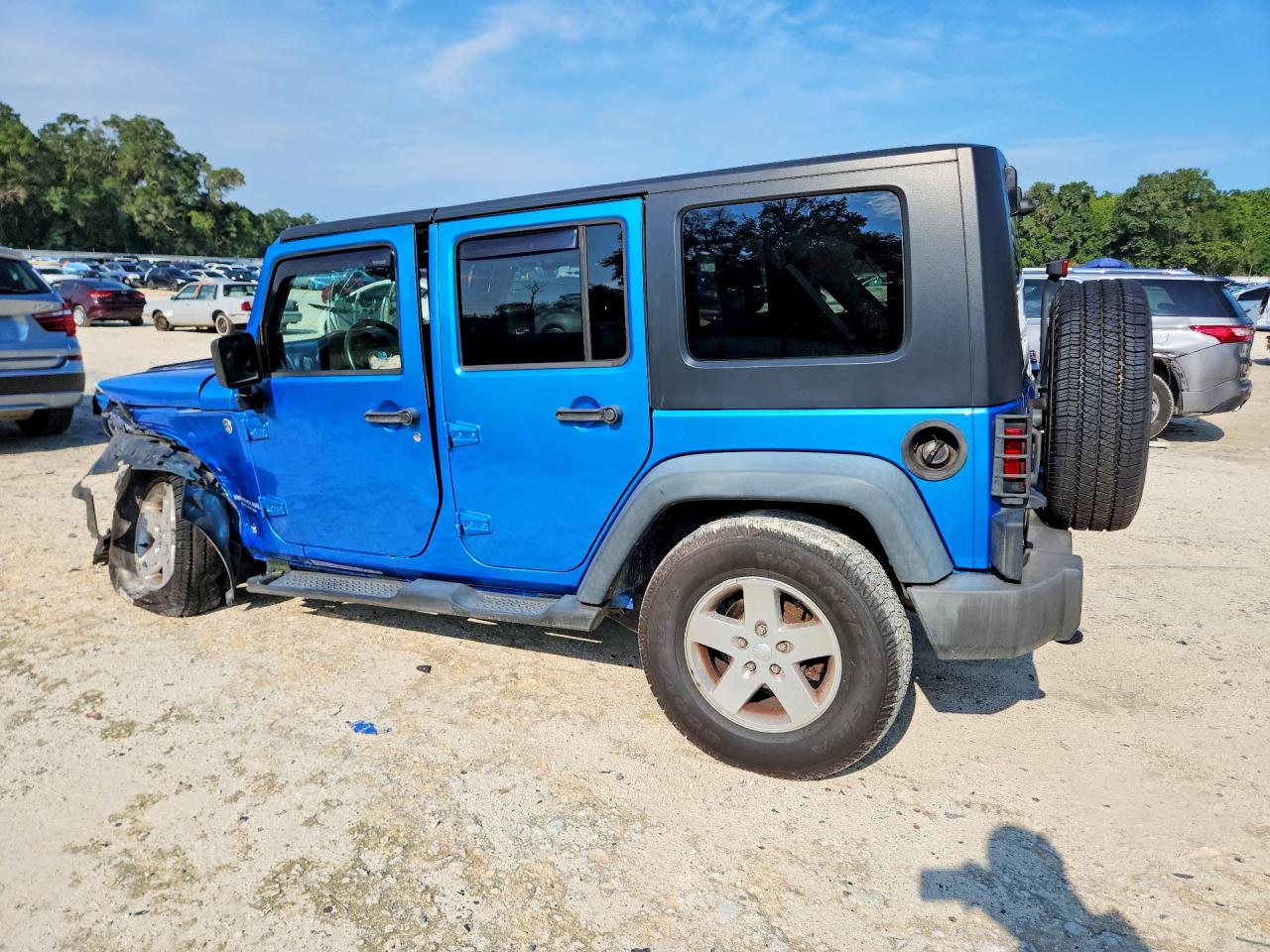 2010 Jeep Wrangler Unlimited Sport Blue vin: 1J4BA3H12AL160024